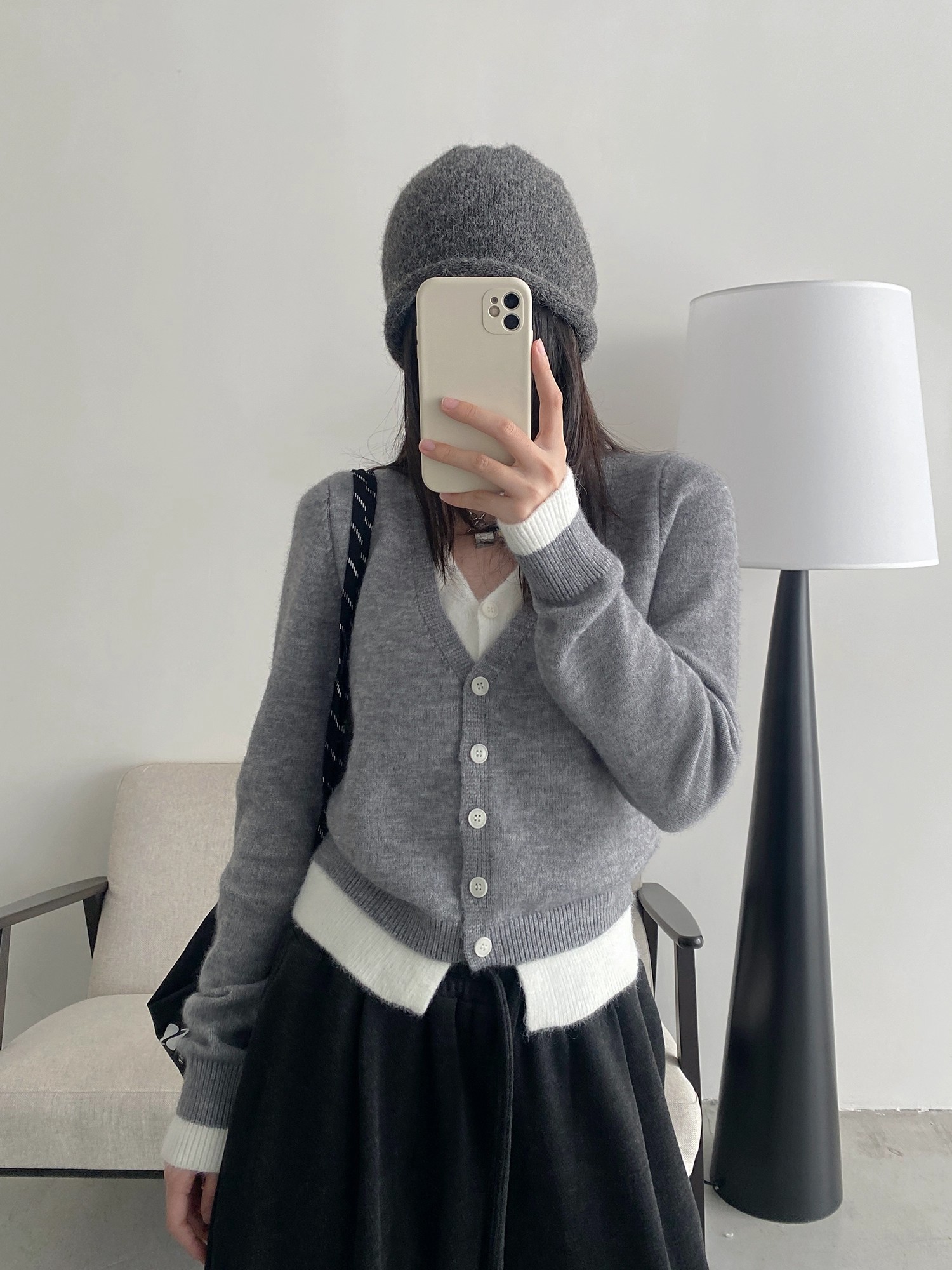 Double Layer Cardigan - 더블 레이어 가디건