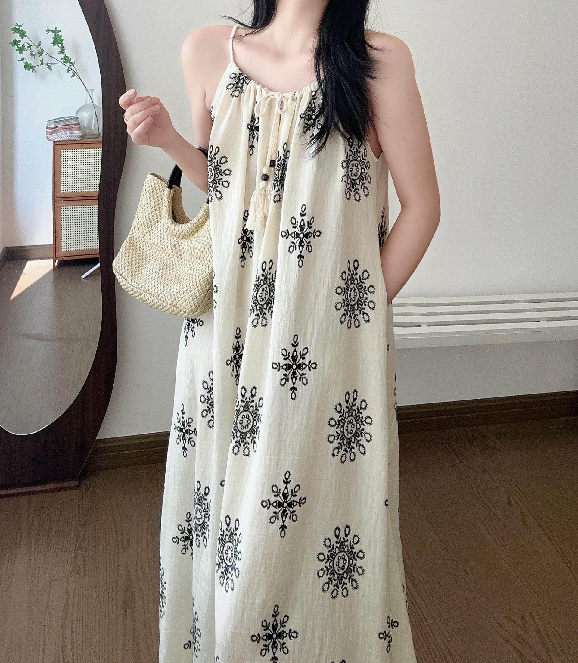 Boho Breeze Cami Dress - 보헤미안 브리즈 나시 원피스