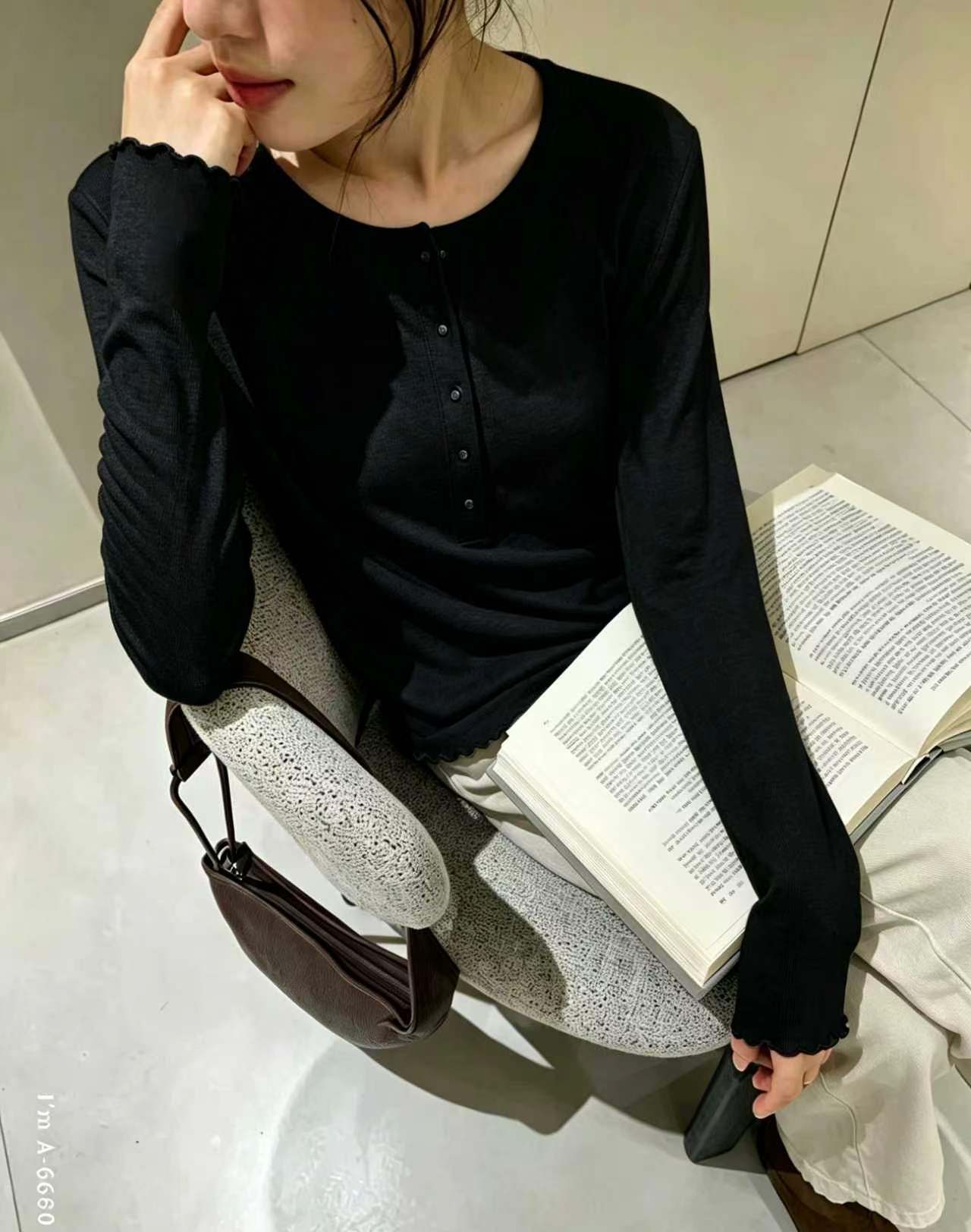 Daily Henley Tee - 데일리 헨리 티셔츠