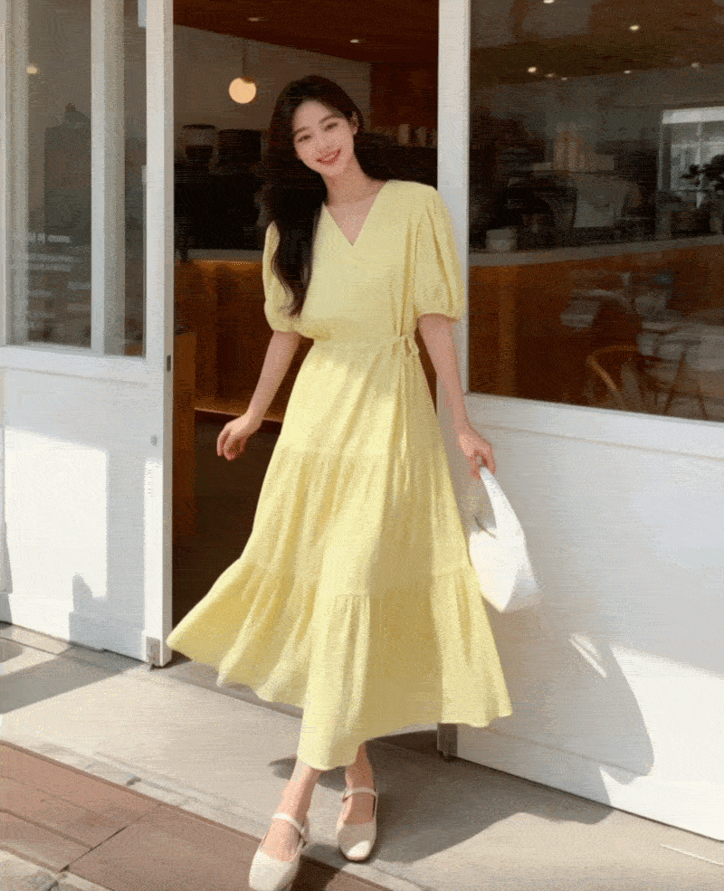 Lovely Breeze Seersucker Dress - 러블리 브리즈 시어서커 원피스