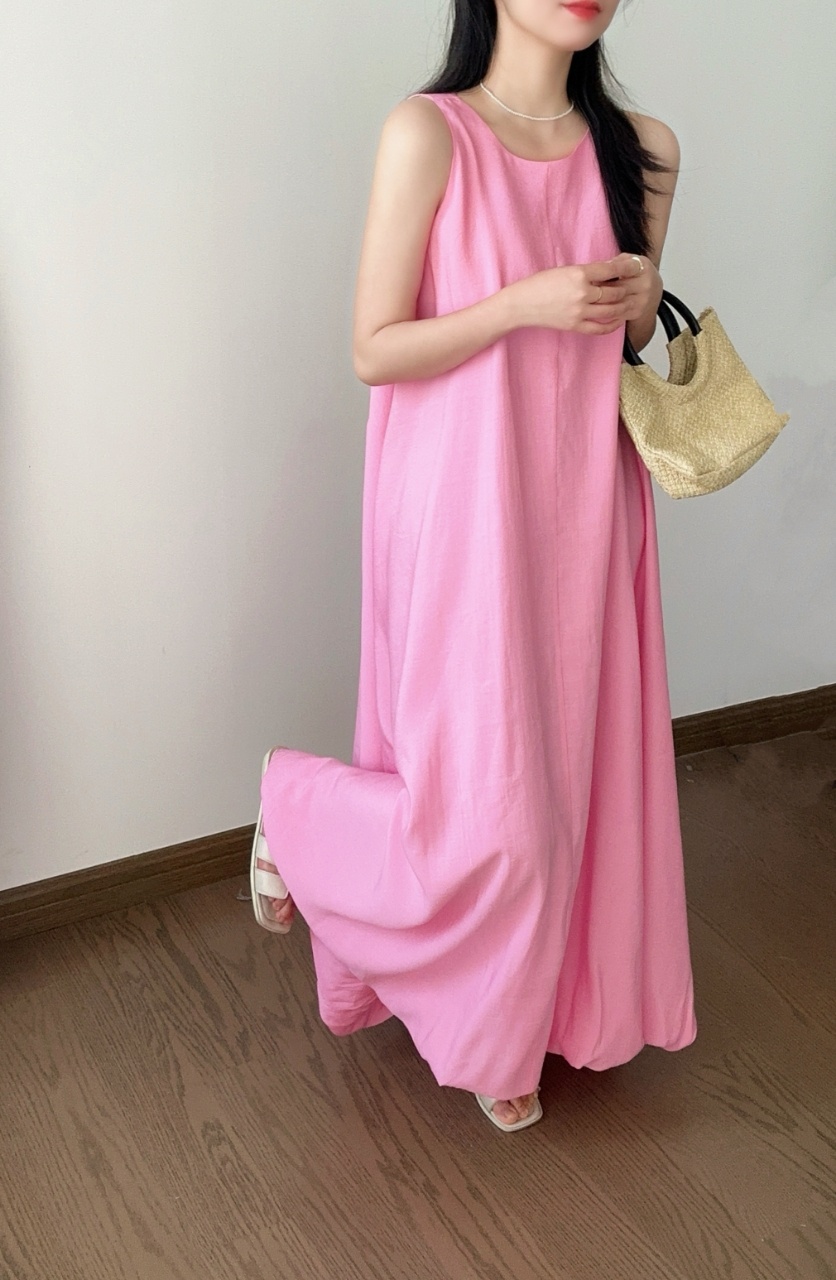 Relax Fit Airy Maxi Dress - 릴랙스 핏 에어리 맥시 드레스