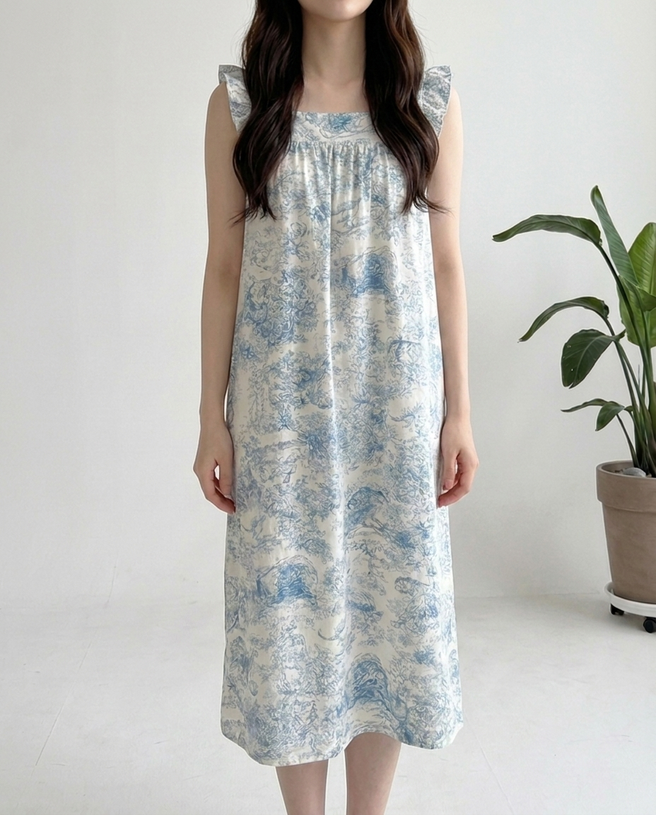 Toile Whisper Maxi Dress - 뜨왈 위스퍼 맥시 드레스