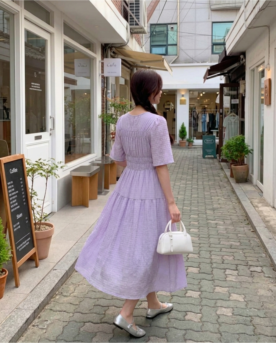 Cloud Shirring Breeze Dress - 클라우드 셔링 브리즈 원피스
