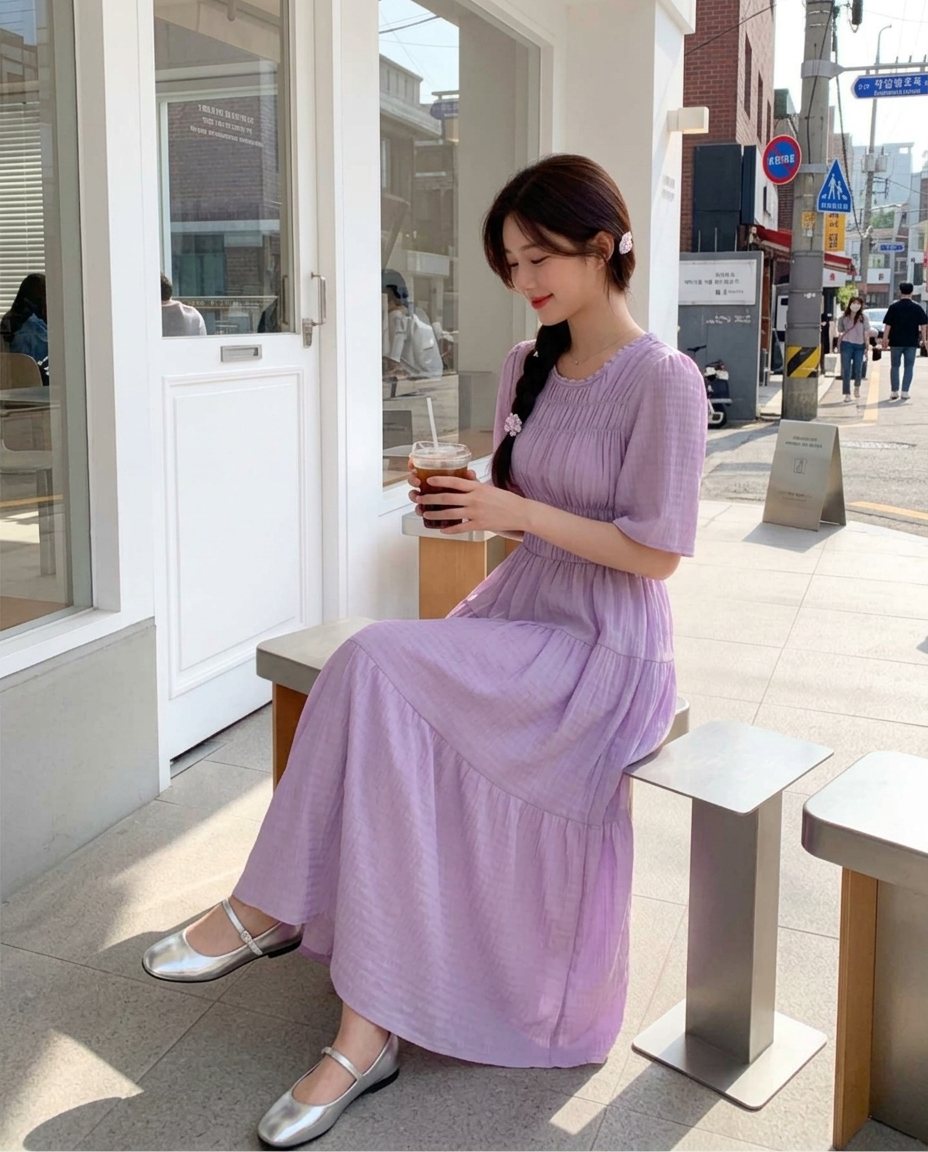 Cloud Shirring Breeze Dress - 클라우드 셔링 브리즈 원피스