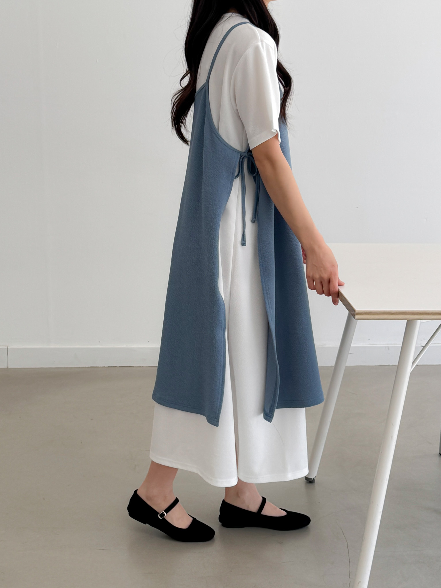 Simple Chic Strap Layer Dress - 심플 시크 스트랩 레이어 드레스