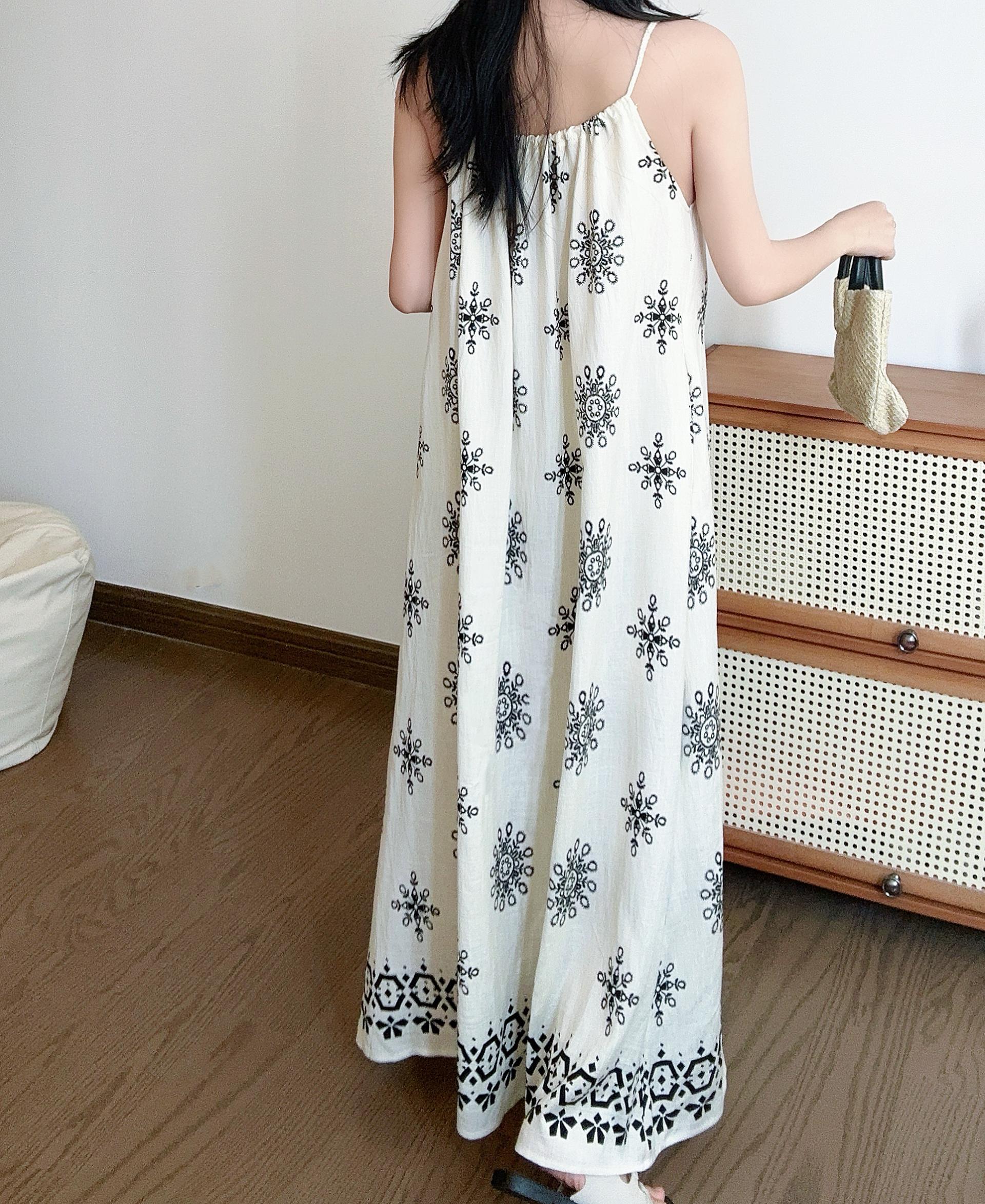 Boho Breeze Cami Dress - 보헤미안 브리즈 나시 원피스