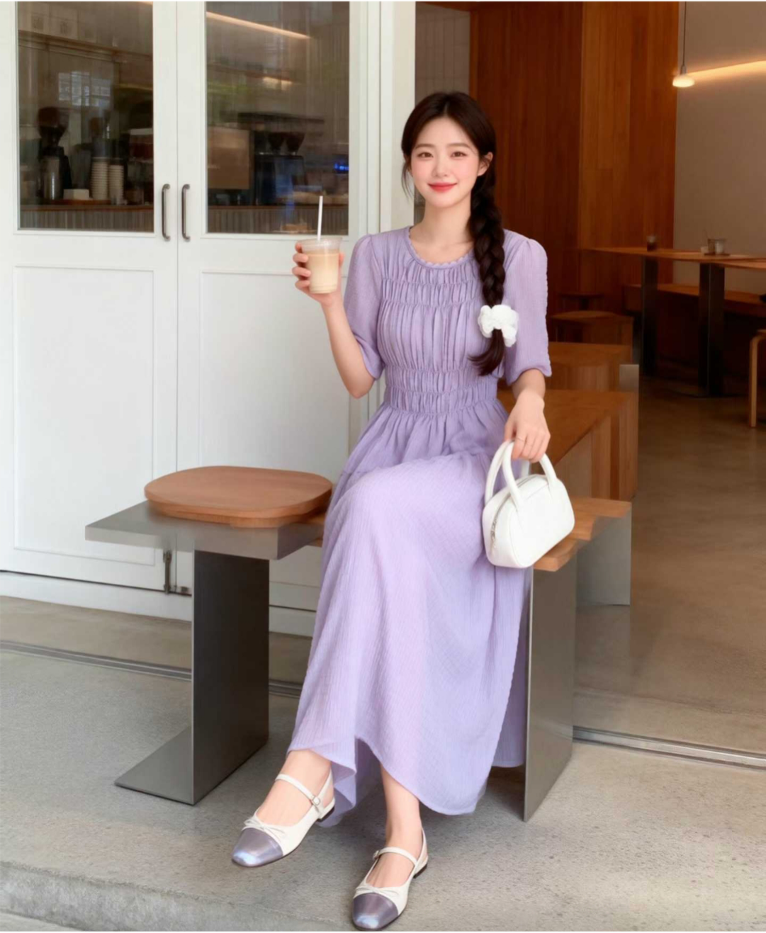 Cloud Shirring Breeze Dress - 클라우드 셔링 브리즈 원피스