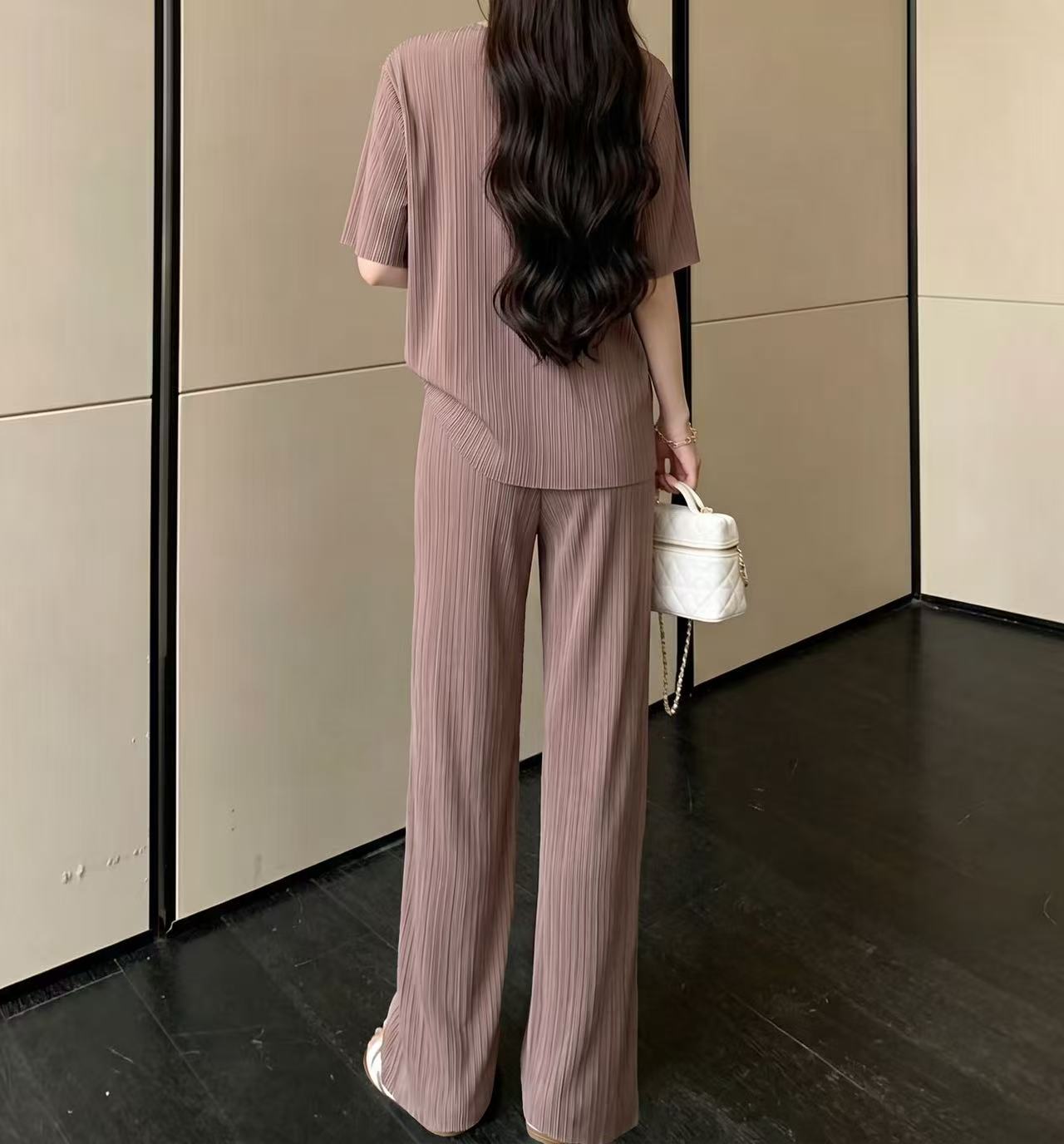 Relax Pleated Wide Set - 릴랙스 플리츠 와이드 셋업