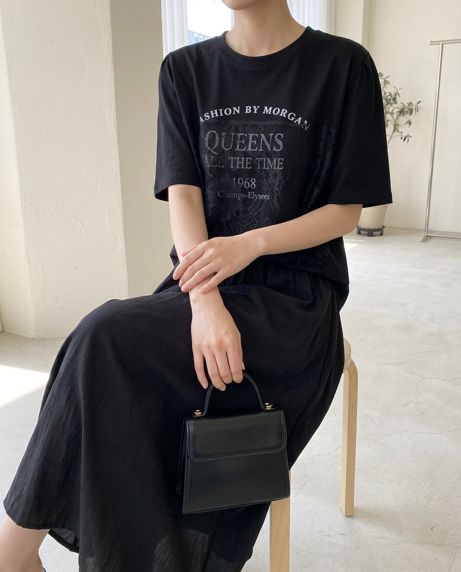 퀸스 레이스 티 - Queens Lace Tee