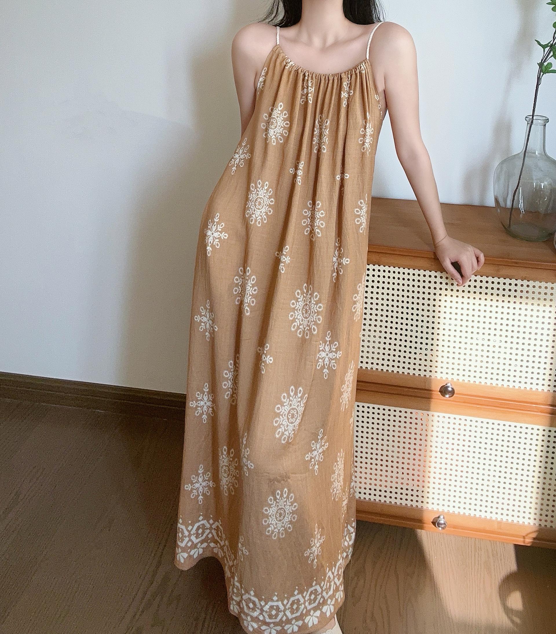Boho Breeze Cami Dress - 보헤미안 브리즈 나시 원피스