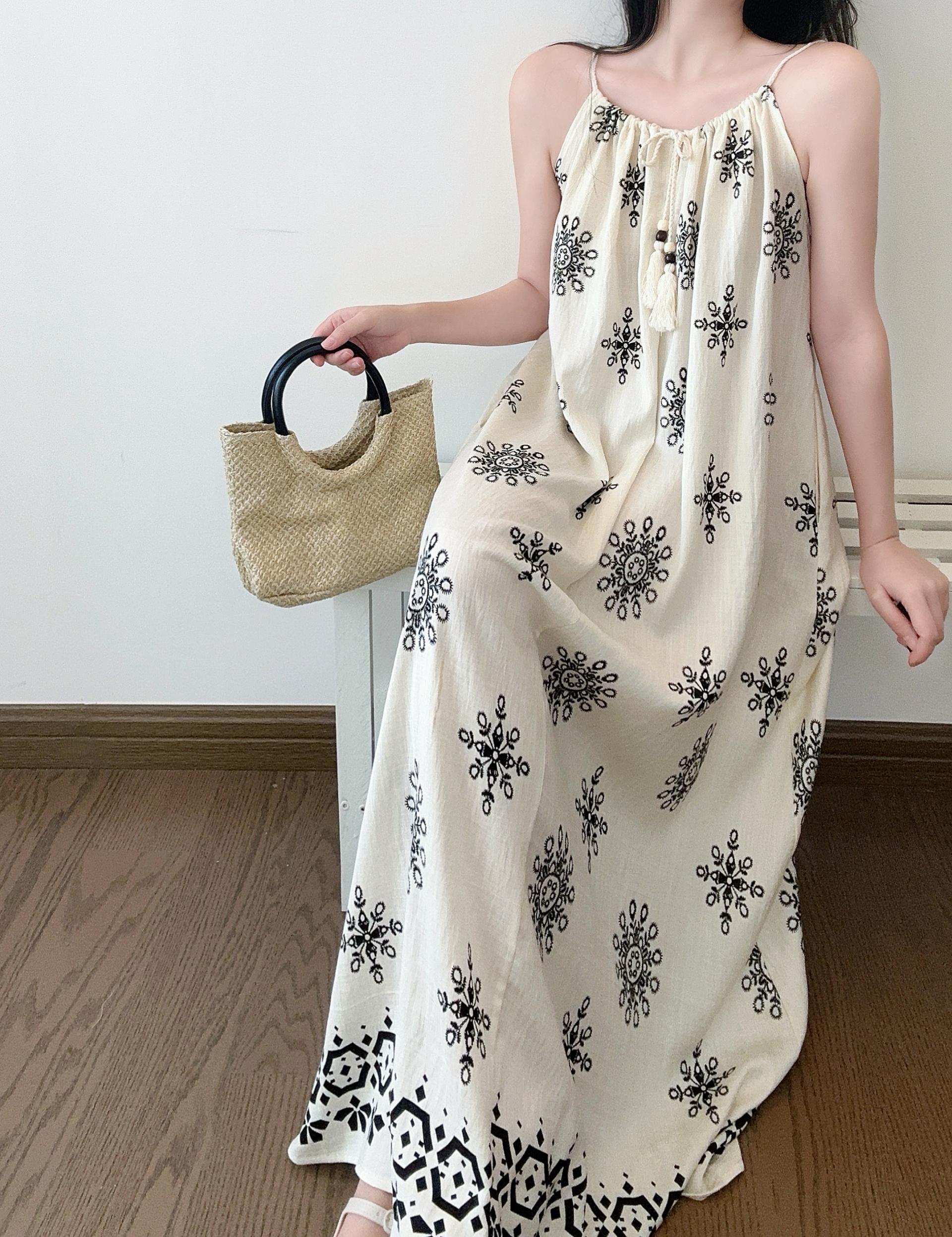 Boho Breeze Cami Dress - 보헤미안 브리즈 나시 원피스