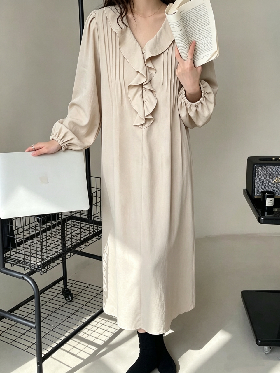 Lumi Ruffle Dress - 루미 러플 원피스