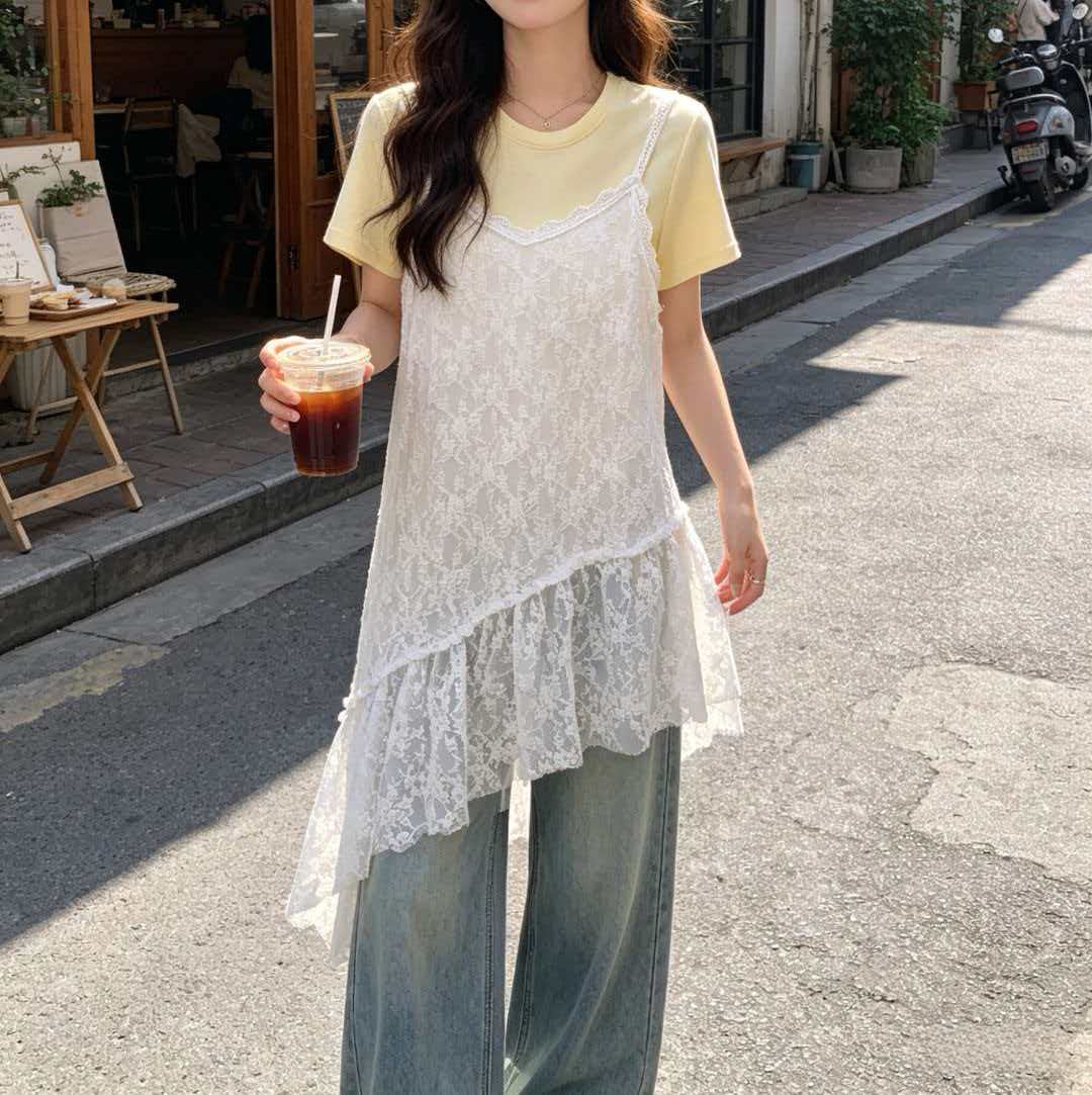 Lace Whisper Layered Cami - 레이스 위스퍼 레이어드 나시