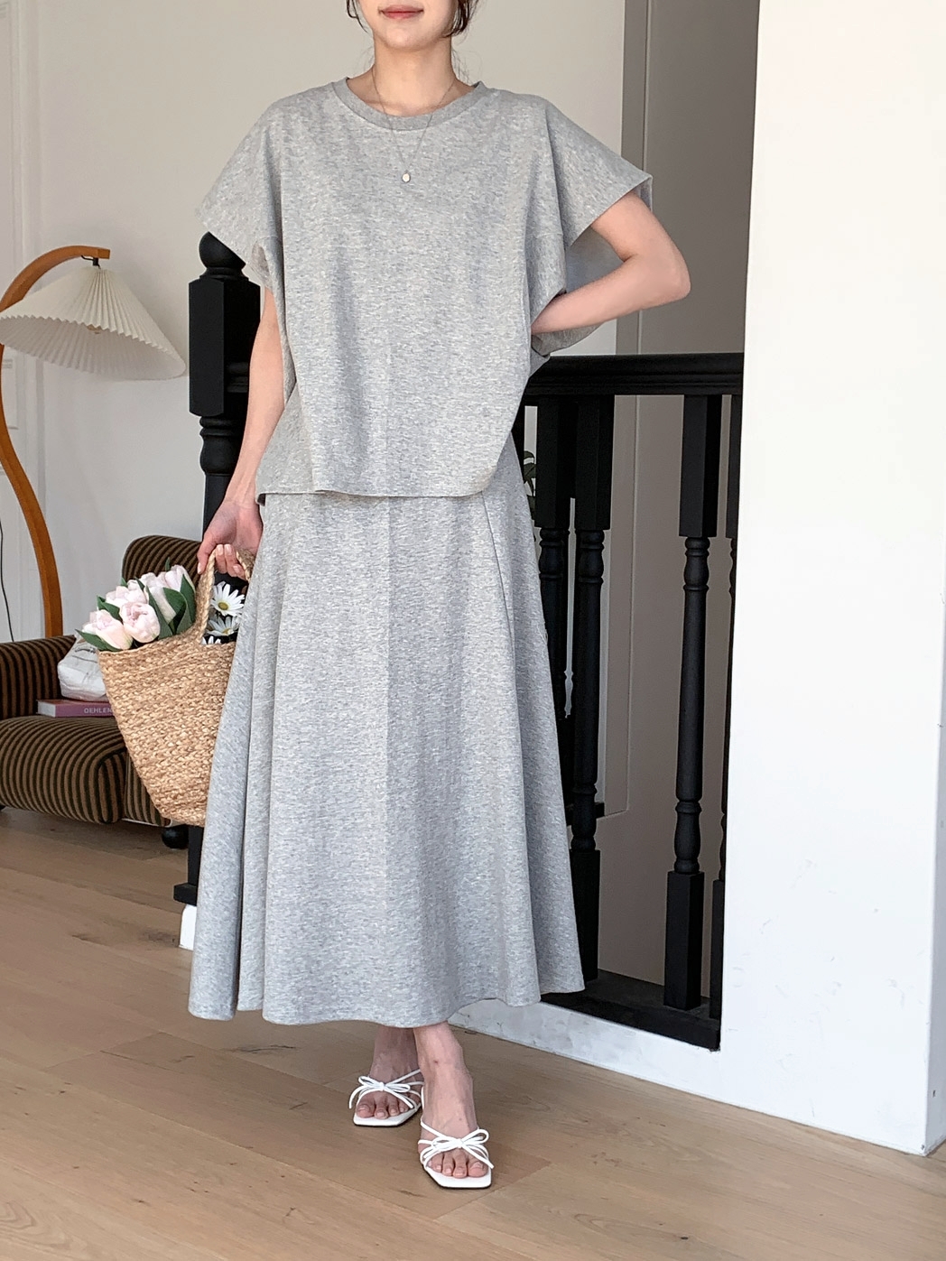 Daily Flare Two Piece Set - 데일리 플레어 투피스 세
