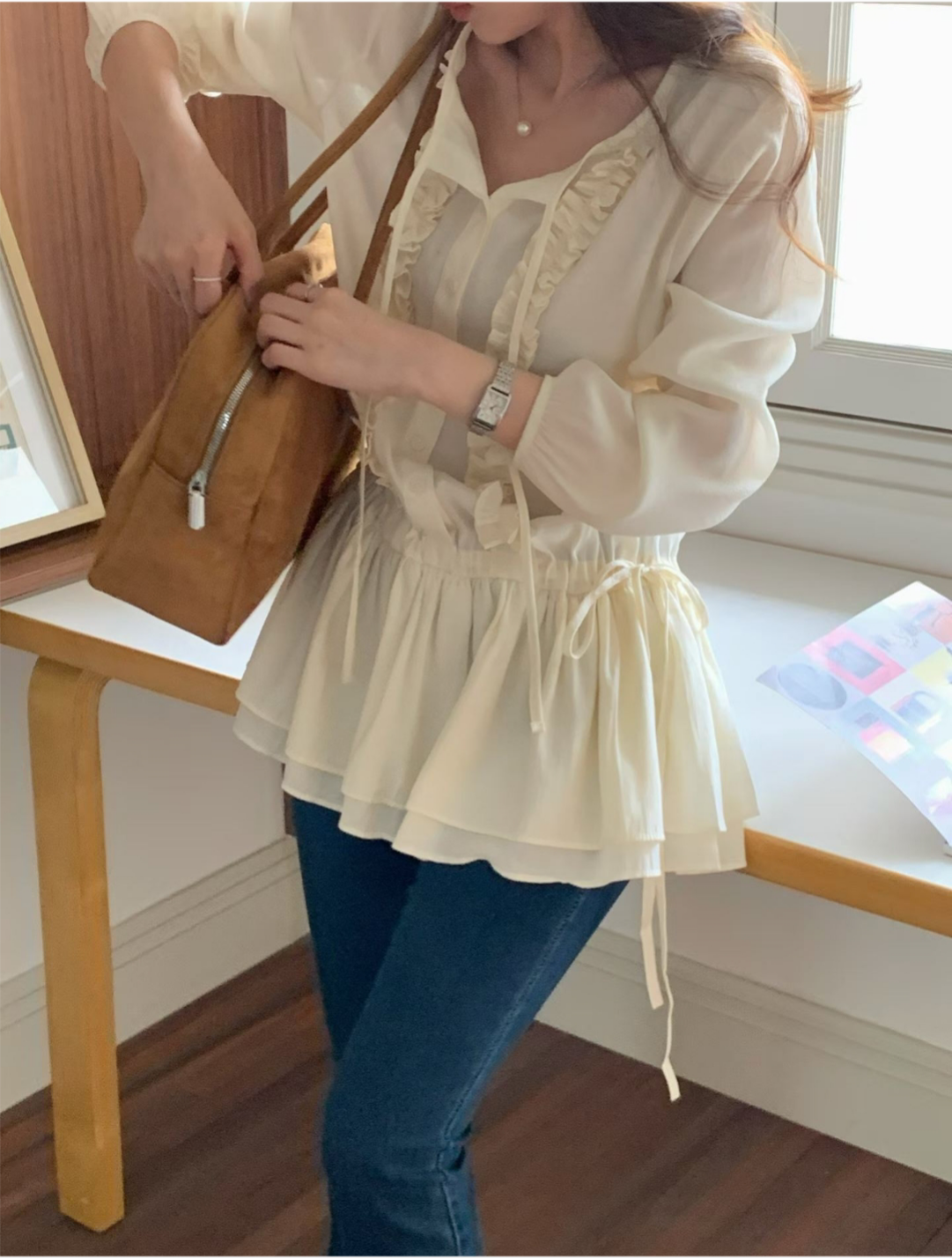 Lovely Ruffle Blouse - 러블리 프릴 블라우스