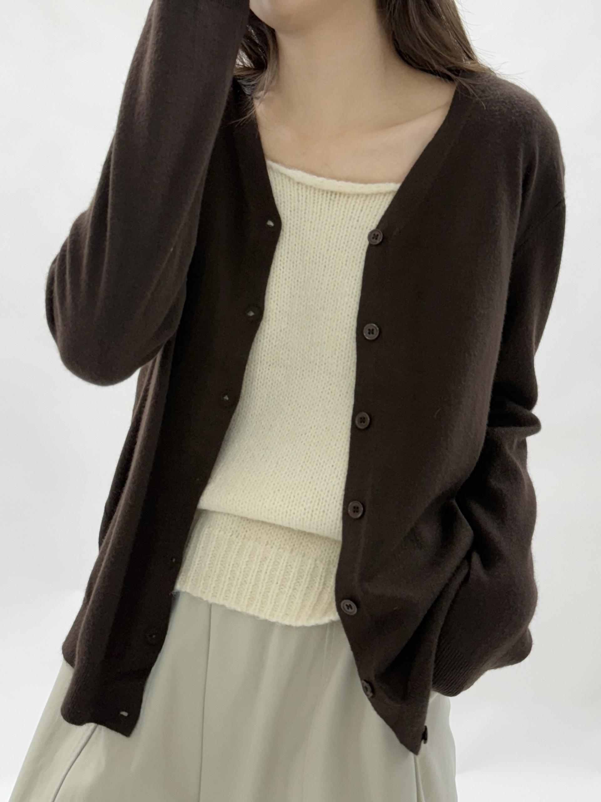 Daily Wool Button Cardigan - 데일리 울 버튼 가디건