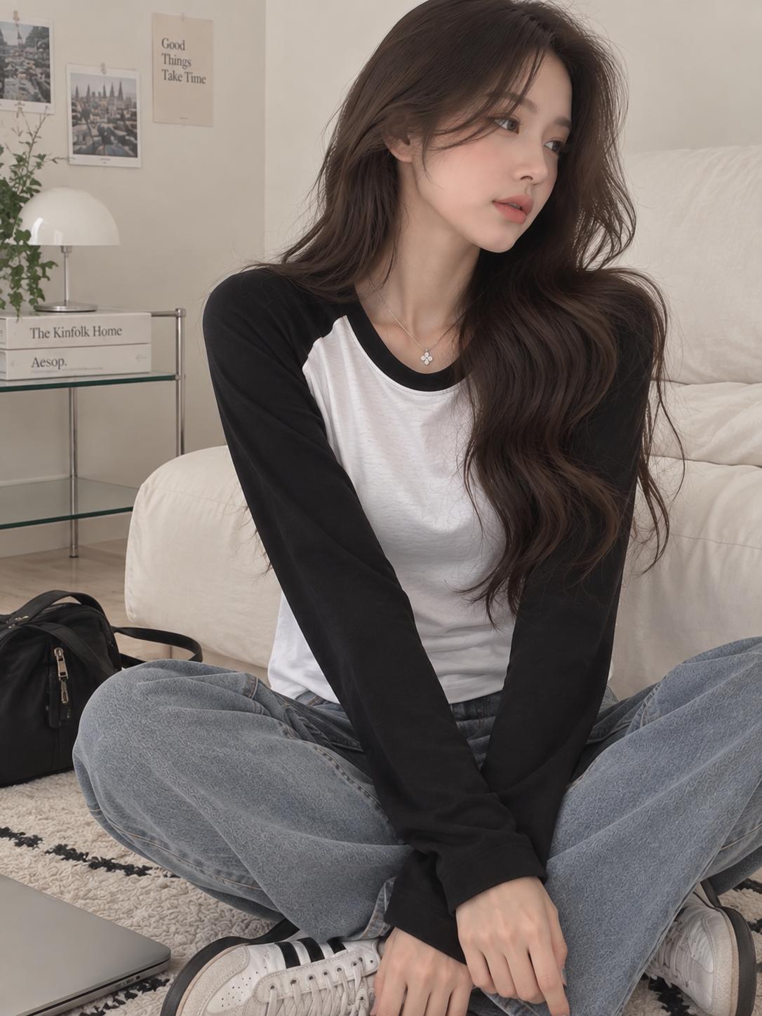 Cozy Raglan Tee - 코지 나그랑 티