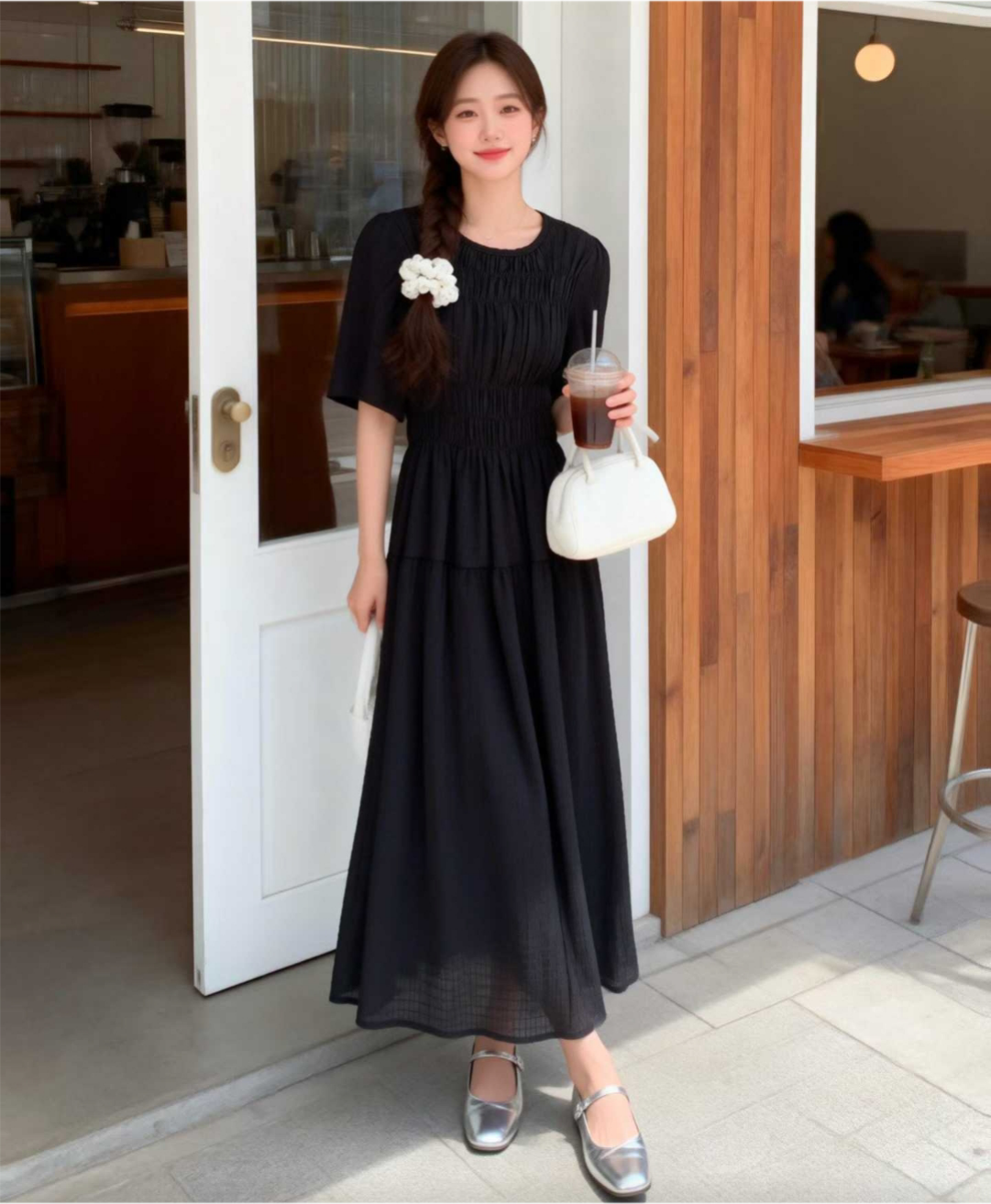 Cloud Shirring Breeze Dress - 클라우드 셔링 브리즈 원피스