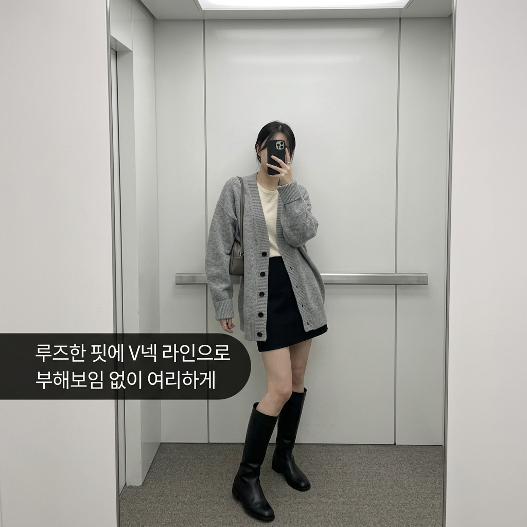 Mild Day Knit Cardigan - 마일드 데이 니트 가디건