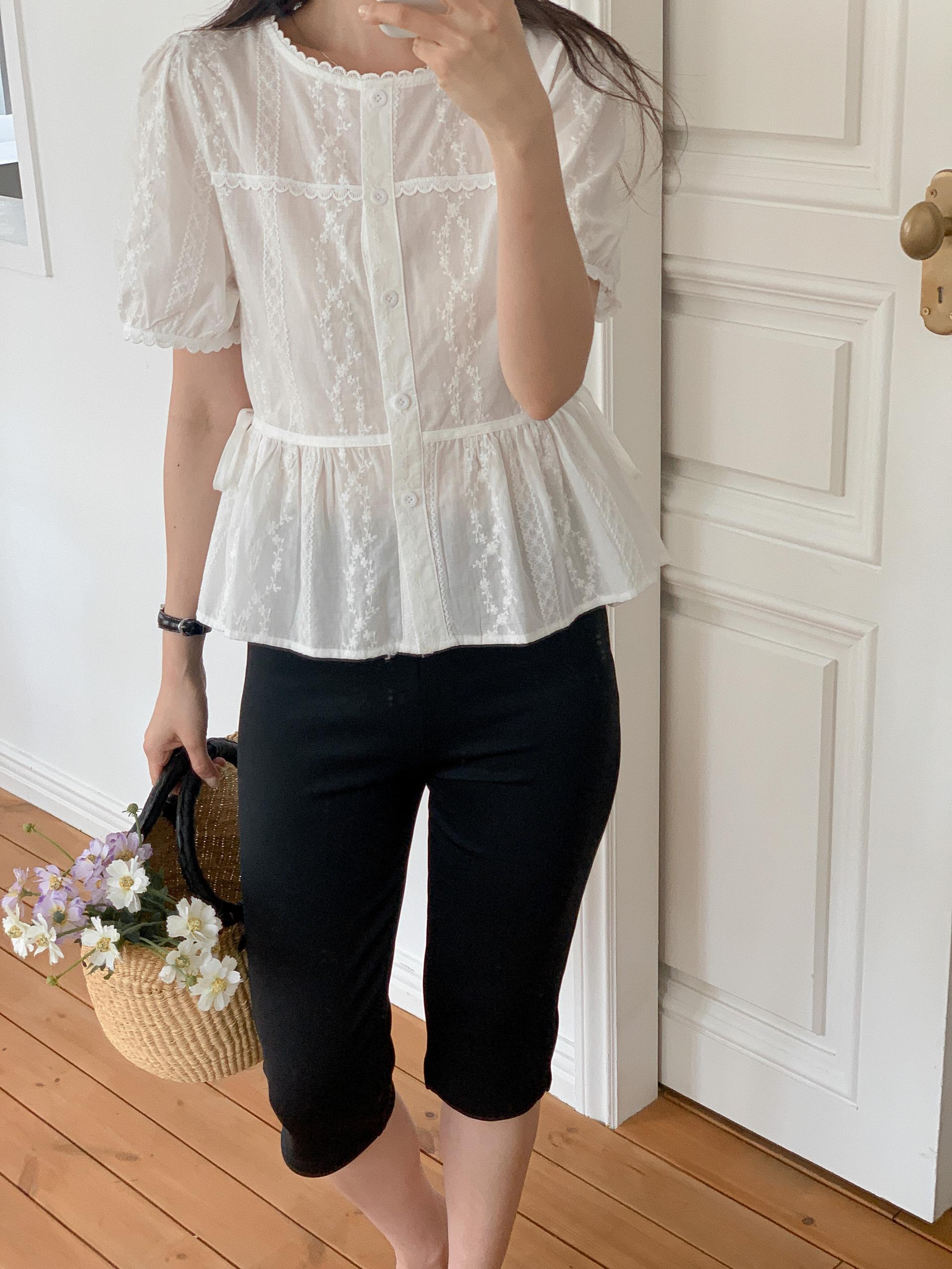 Sweet Lace Garden Blouse - 스위트 레이스 가든 블라우스