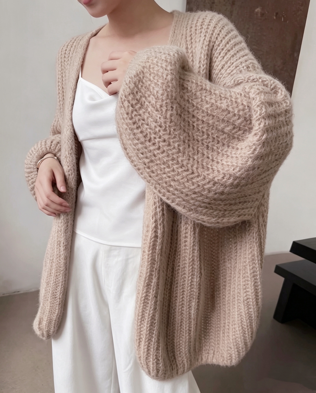 Warm Hug Knit Cardigan - 웜 허그 니트 가디건
