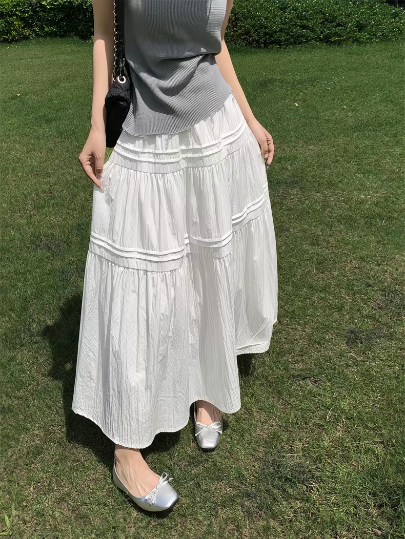Pure Mood Long Skirt - 퓨어 무드 롱 스커트