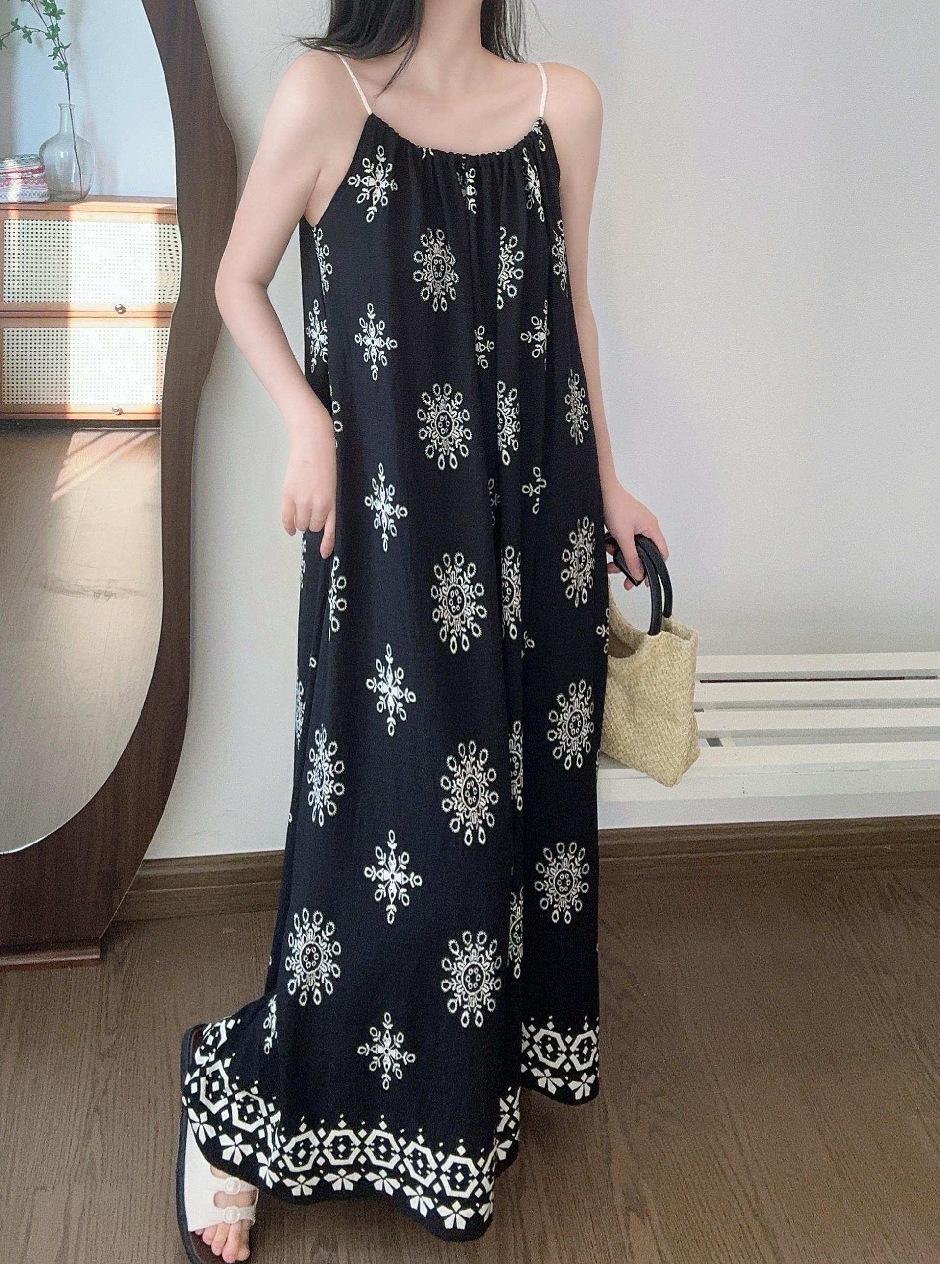Boho Breeze Cami Dress - 보헤미안 브리즈 나시 원피스
