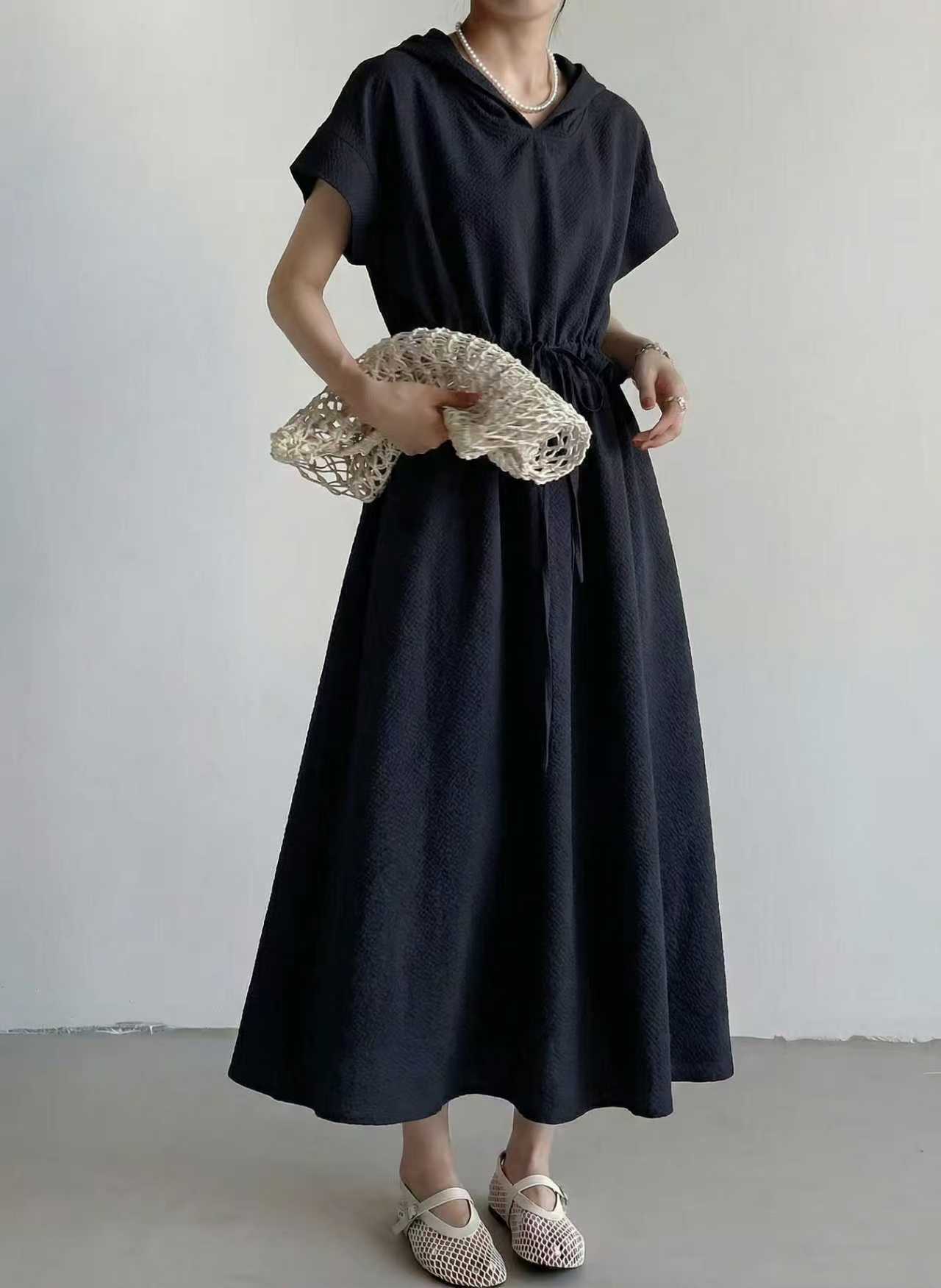 Breezy Harbor Hood Dress - 브리지 하버 후드 원피스