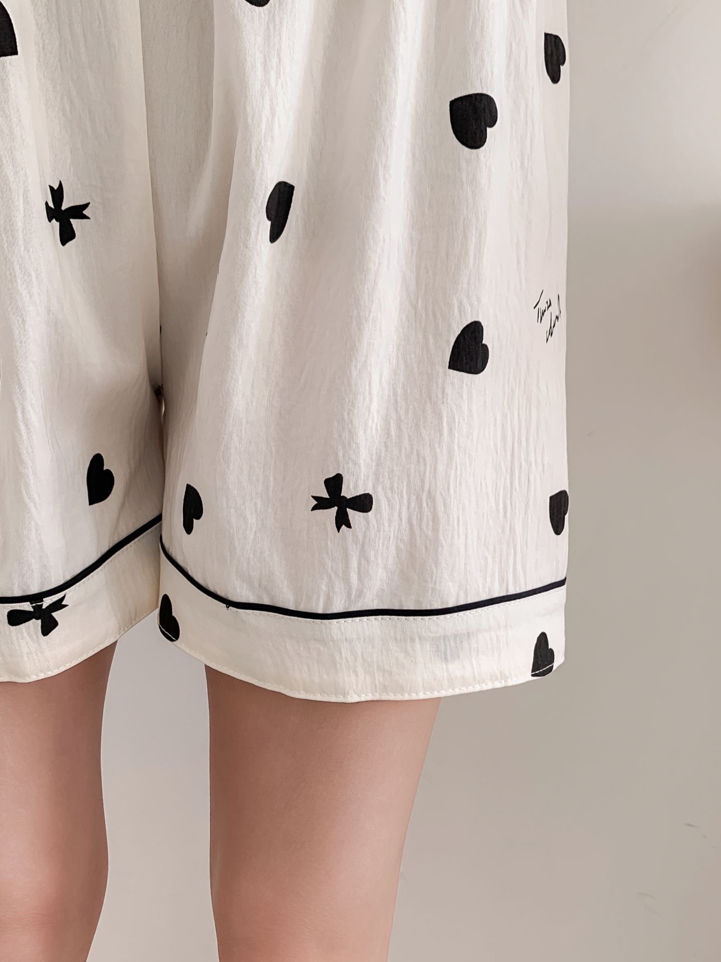 Sweet Heart 3-Piece Pajama Set - 스위트 하트 3종 파자마 세트