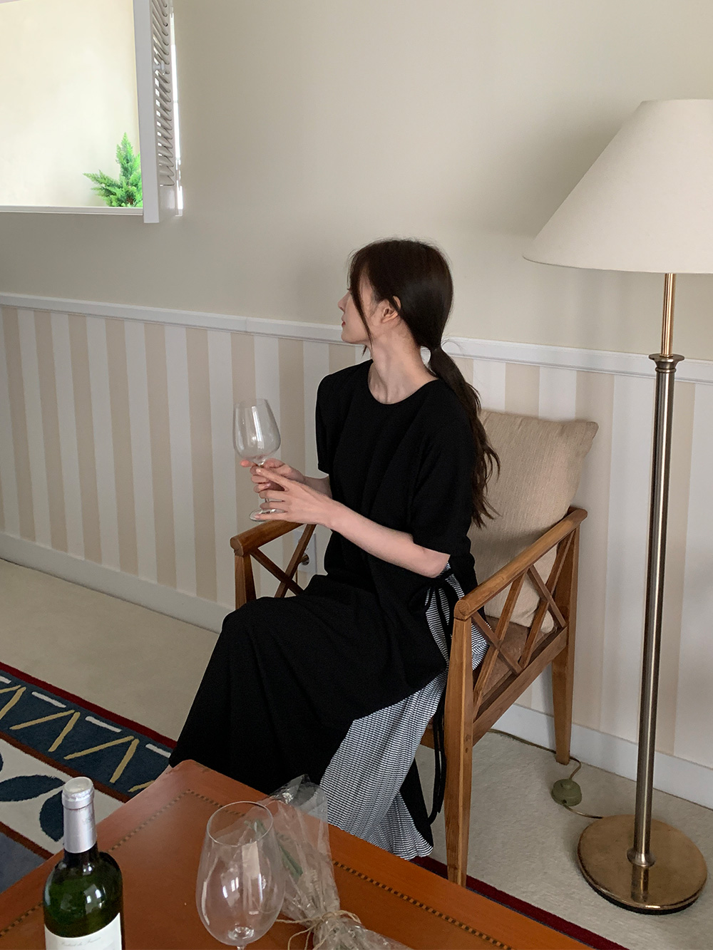 Breezy Ribbon Pleats Dress - 브리지 리본 플리츠 원피스