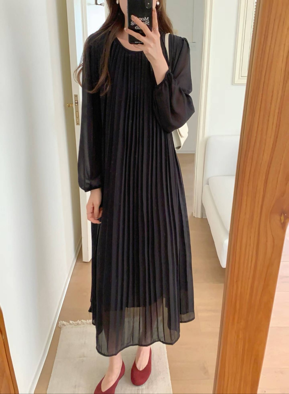 Misty Pleats Long Dress - 미스티 플리츠 롱 드레스