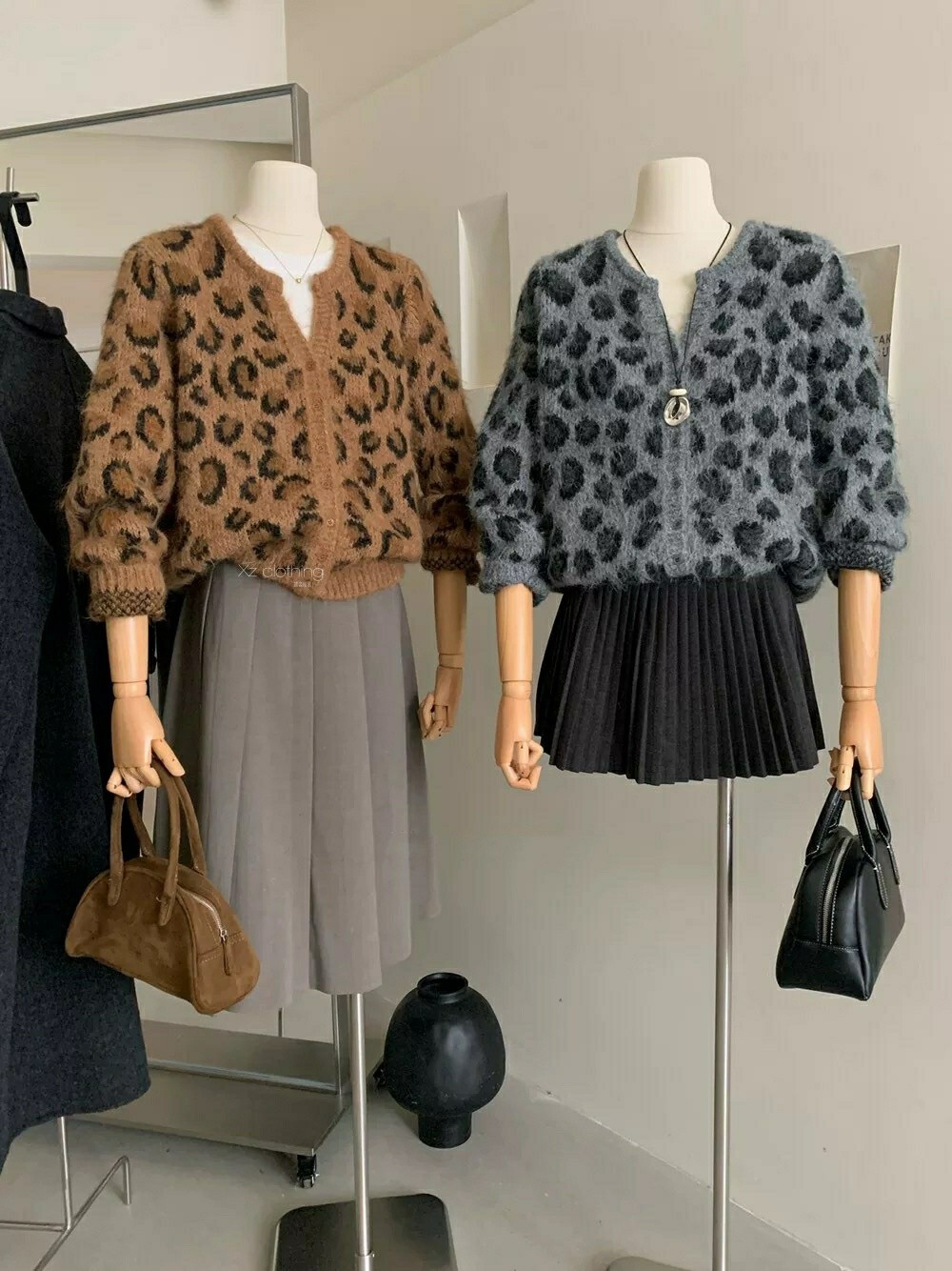 Fluffy Leopard Cardigan - 플러피 레오파드 가디건