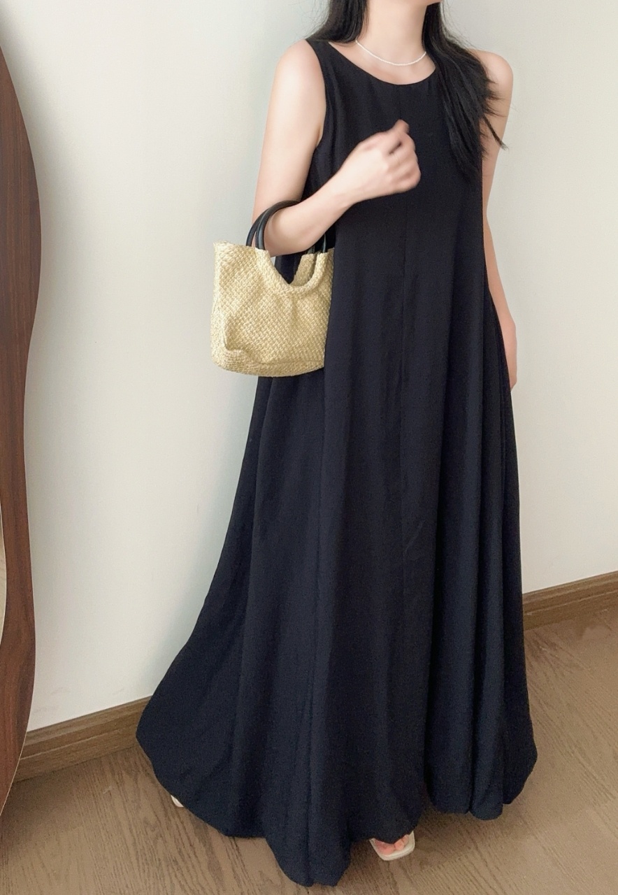 Relax Fit Airy Maxi Dress - 릴랙스 핏 에어리 맥시 드레스