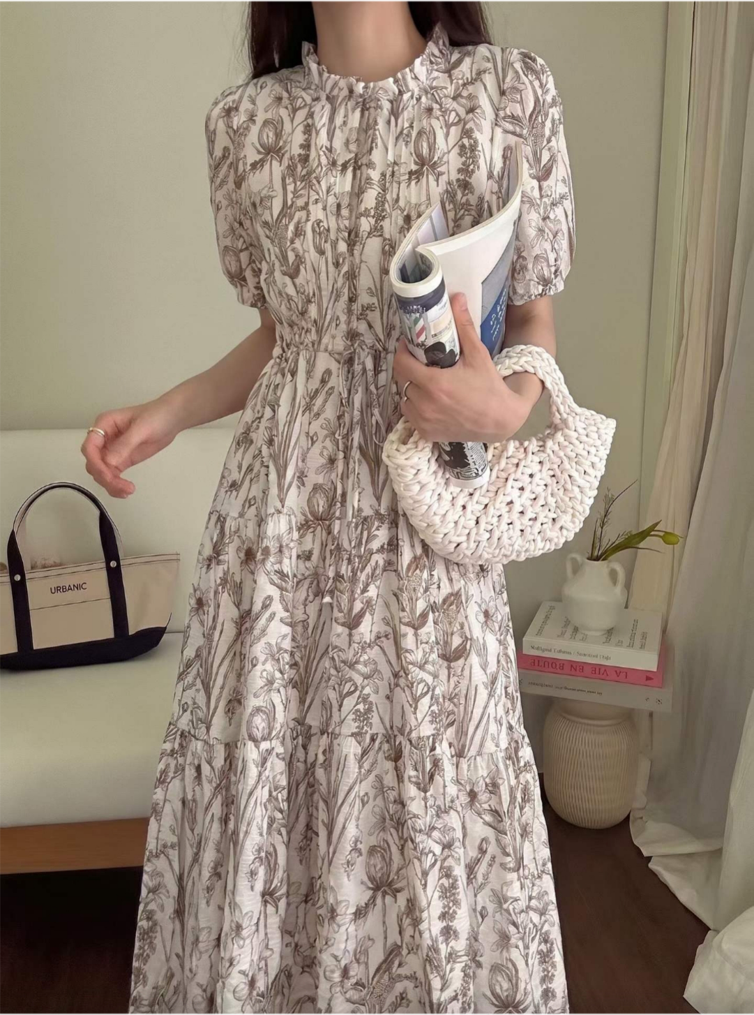 Botanical Muse Puff Dress - 보태니컬 뮤즈 퍼프 원피스