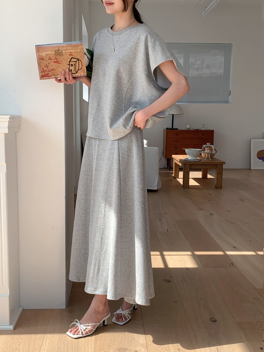Daily Flare Two Piece Set - 데일리 플레어 투피스 세