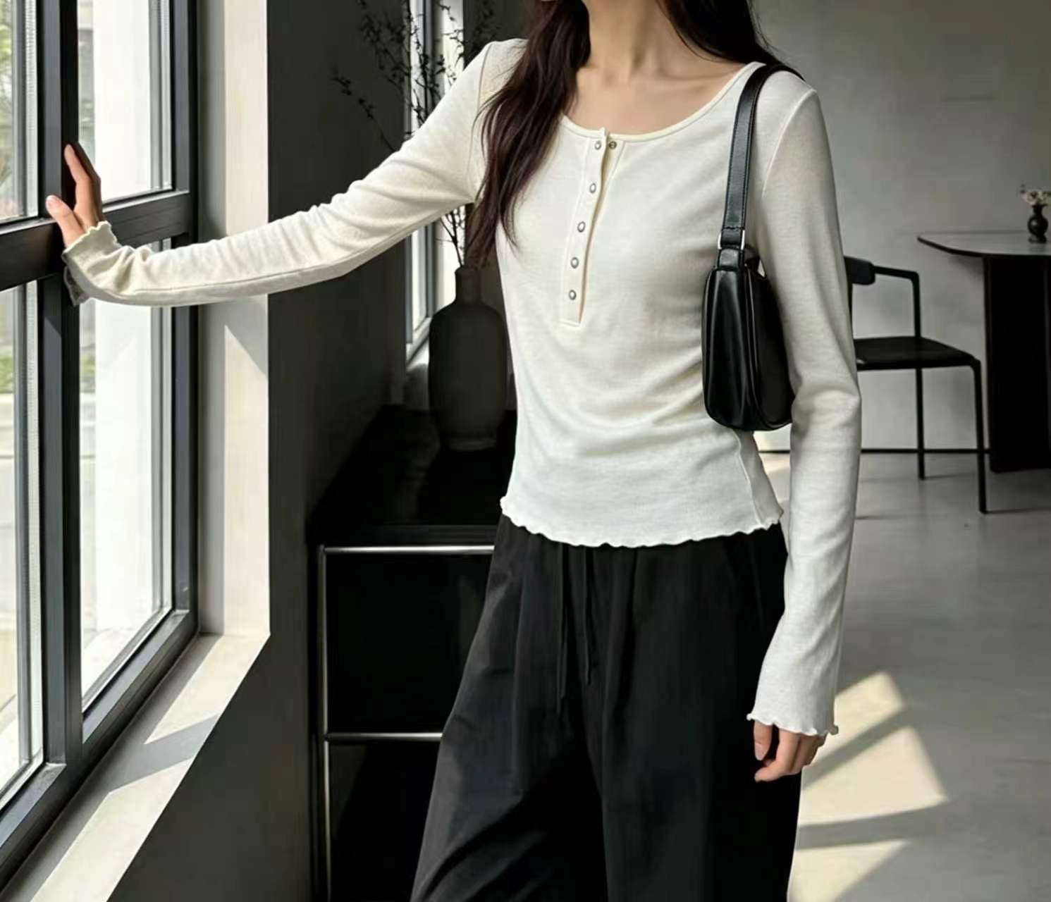Daily Henley Tee - 데일리 헨리 티셔츠