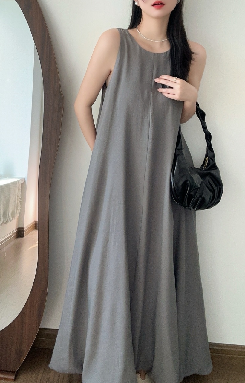 Relax Fit Airy Maxi Dress - 릴랙스 핏 에어리 맥시 드레스