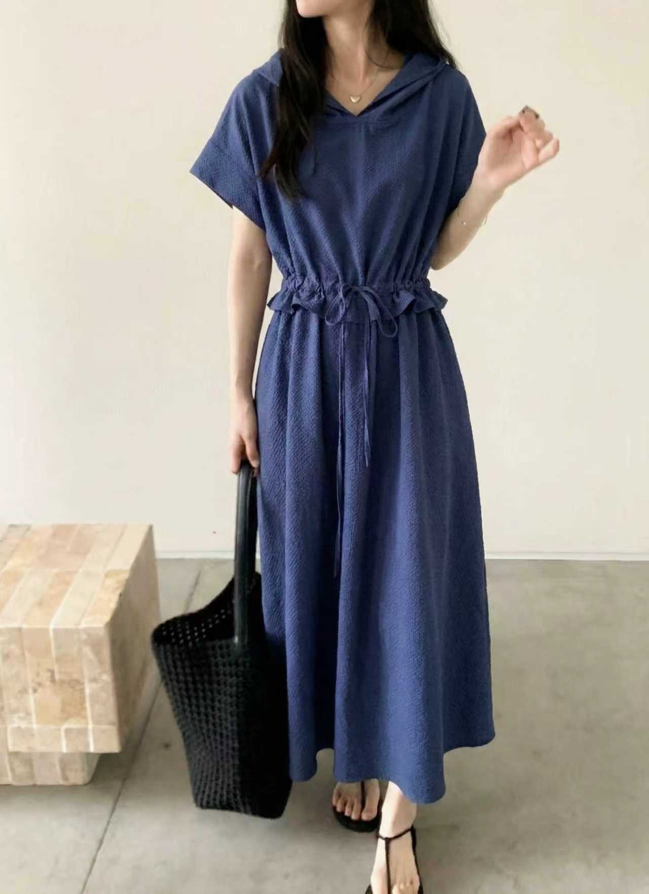 Breezy Harbor Hood Dress - 브리지 하버 후드 원피스