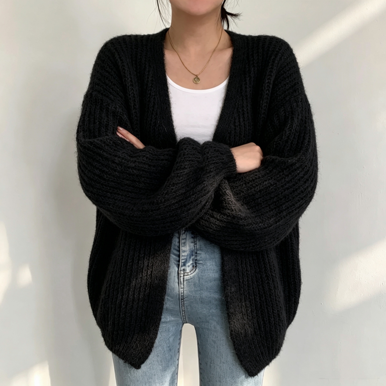 Warm Hug Knit Cardigan - 웜 허그 니트 가디건