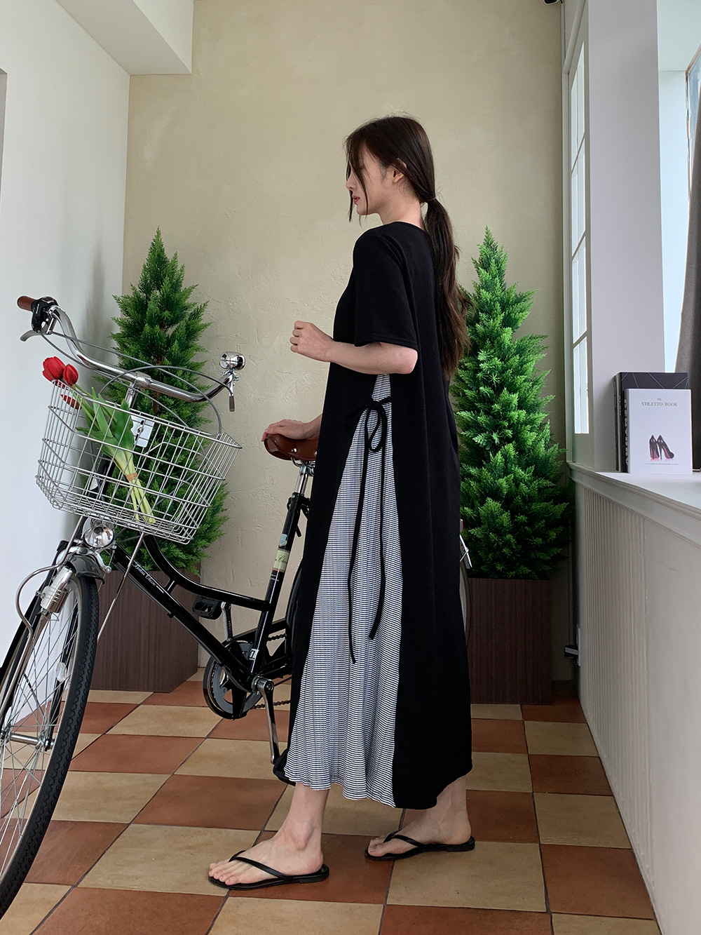 Breezy Ribbon Pleats Dress - 브리지 리본 플리츠 원피스