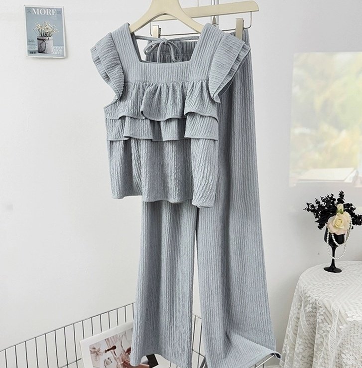 Frill Breeze Two Piece Set - 프릴 브리즈 투피스 세트