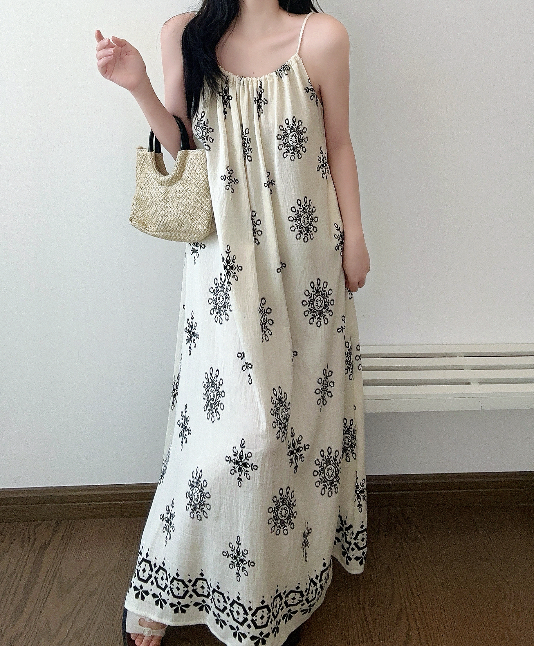 Boho Breeze Cami Dress - 보헤미안 브리즈 나시 원피스