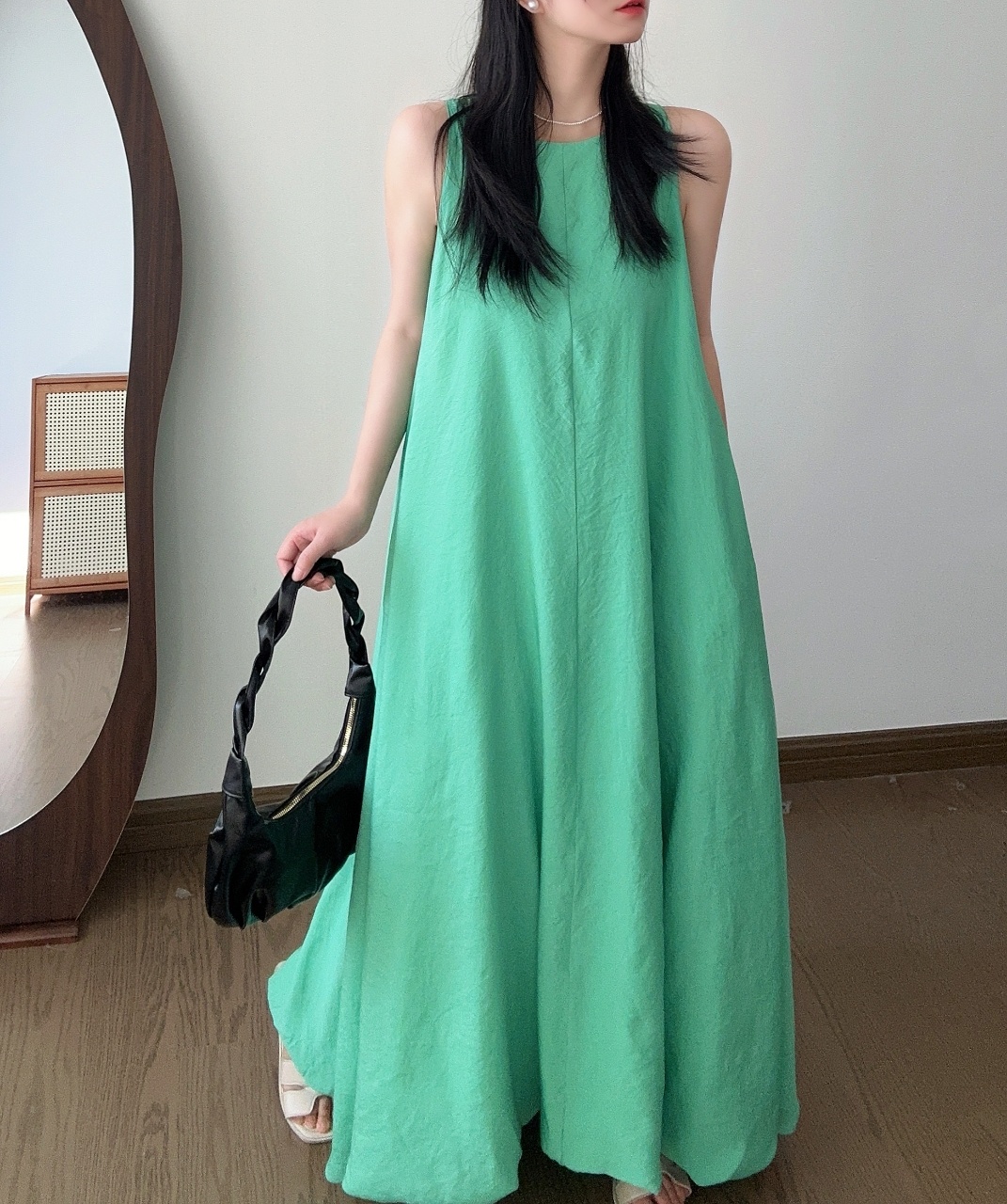 Relax Fit Airy Maxi Dress - 릴랙스 핏 에어리 맥시 드레스