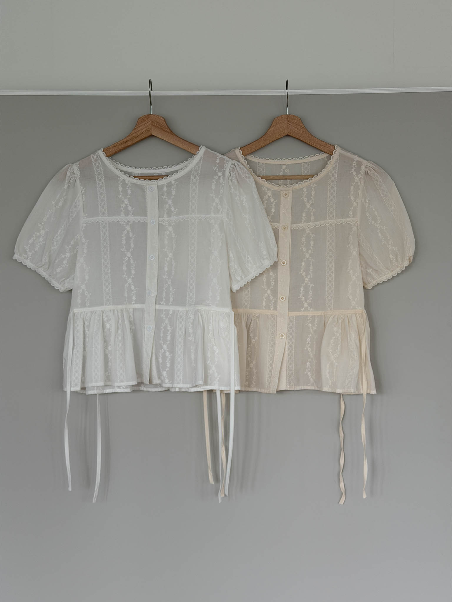 Sweet Lace Garden Blouse - 스위트 레이스 가든 블라우스