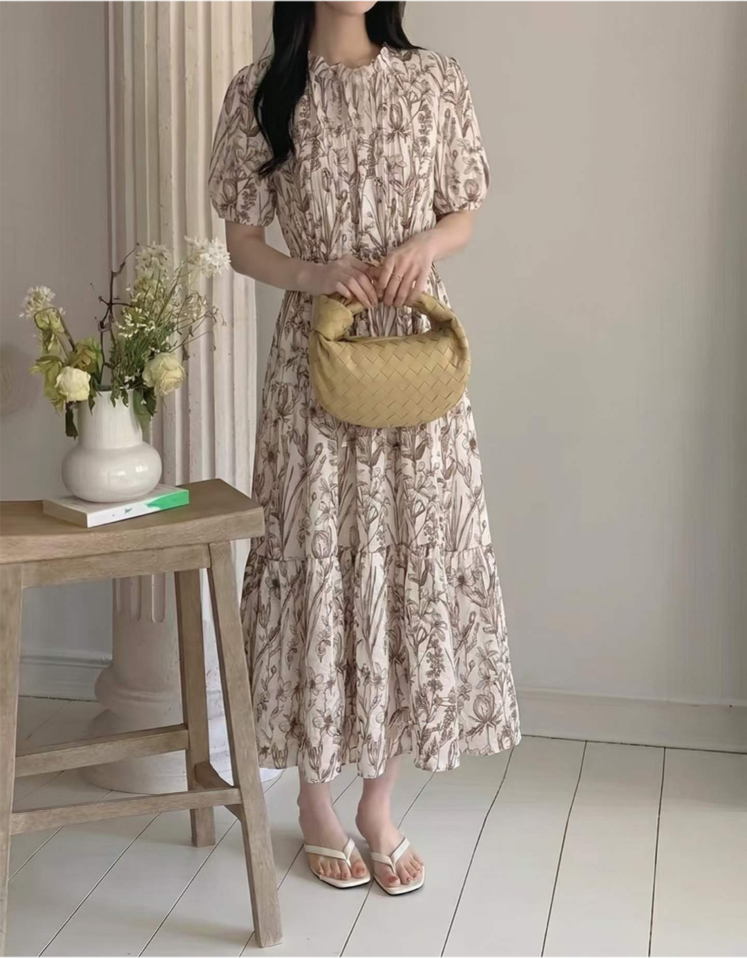 Botanical Muse Puff Dress - 보태니컬 뮤즈 퍼프 원피스