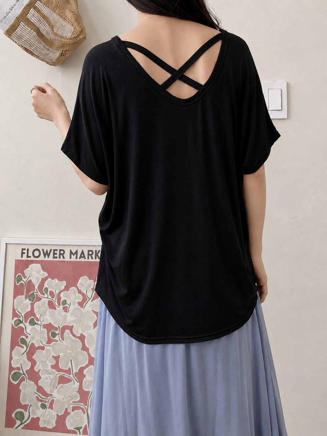 Airy Crossback Lounge Tee - 에어리 크로스백 라운지 티