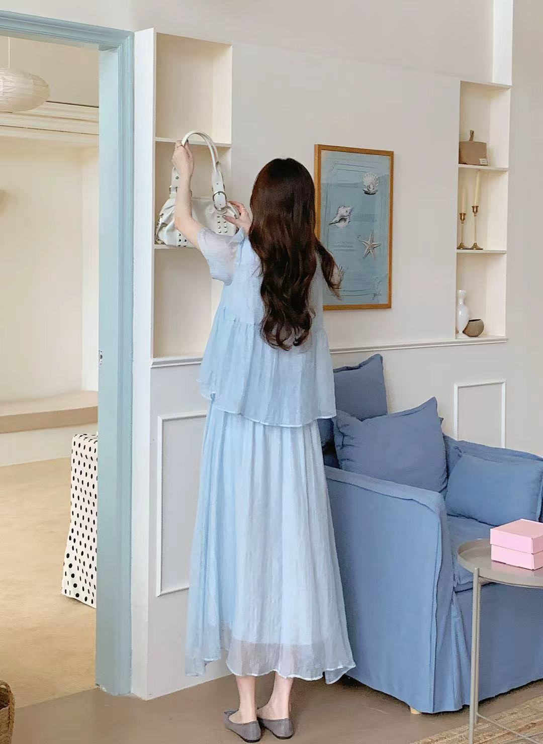 Airy Frill Chiffon Dress - 에어리 프릴 시폰 원피스