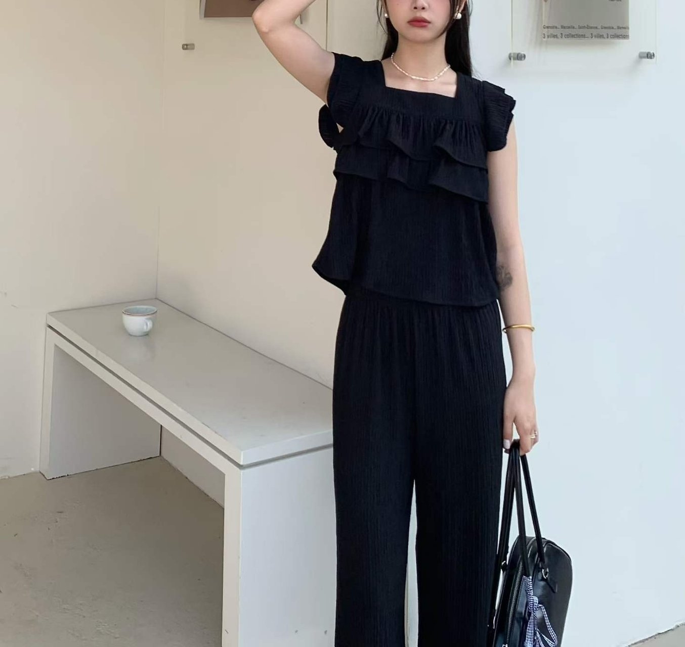 Frill Breeze Two Piece Set - 프릴 브리즈 투피스 세트