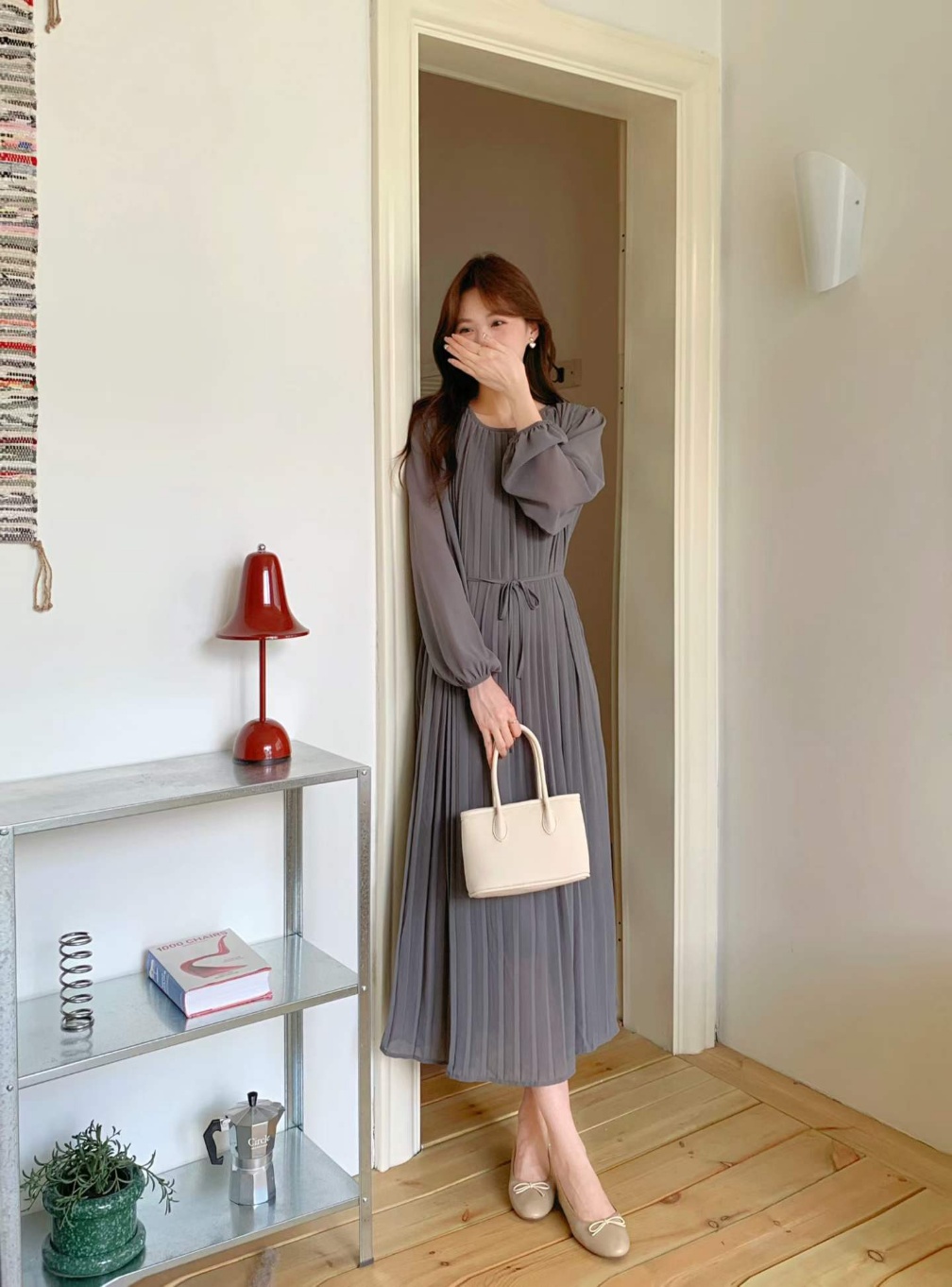 Misty Pleats Long Dress - 미스티 플리츠 롱 드레스