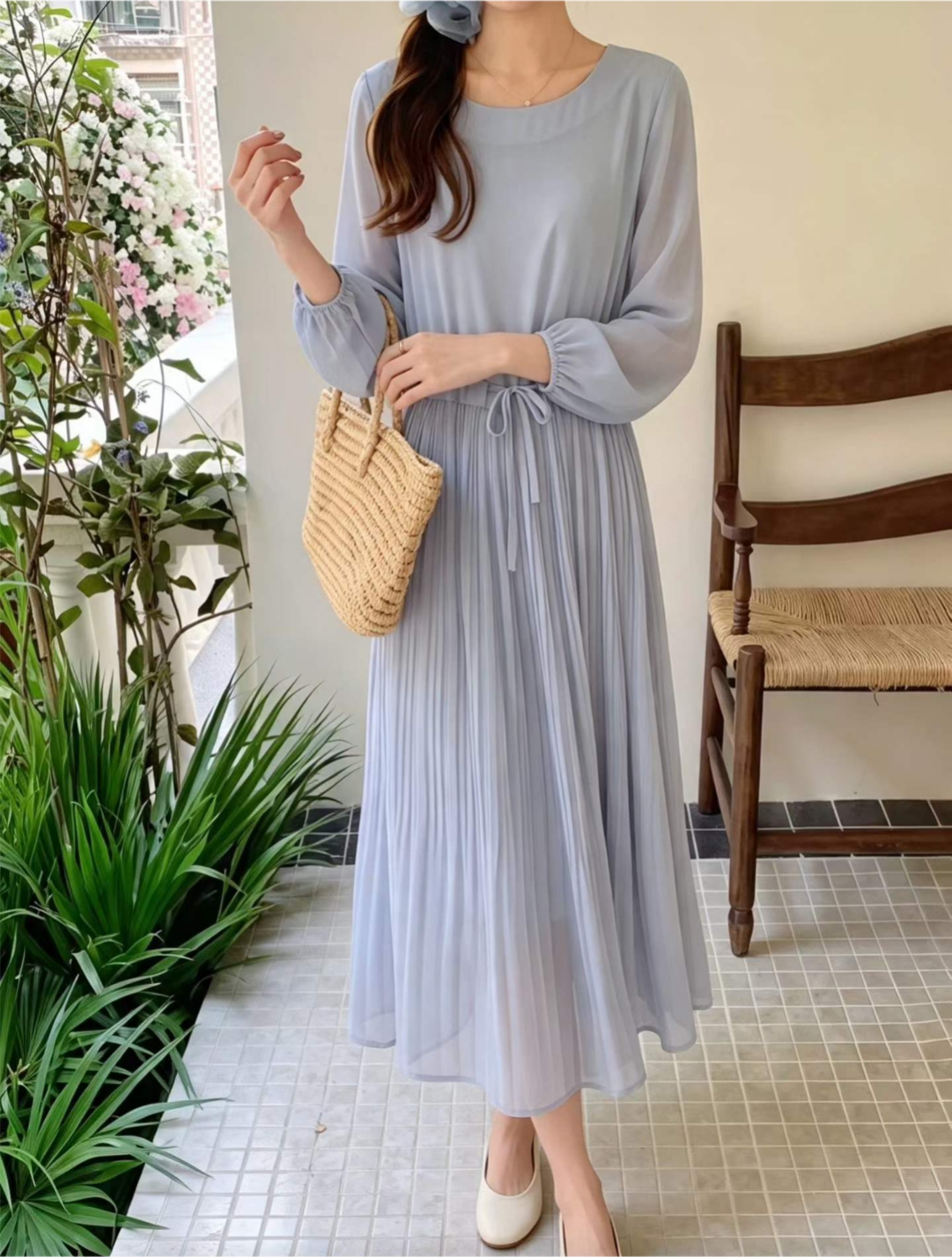 Serene Chiffon Dress - 세린 쉬폰 원피스